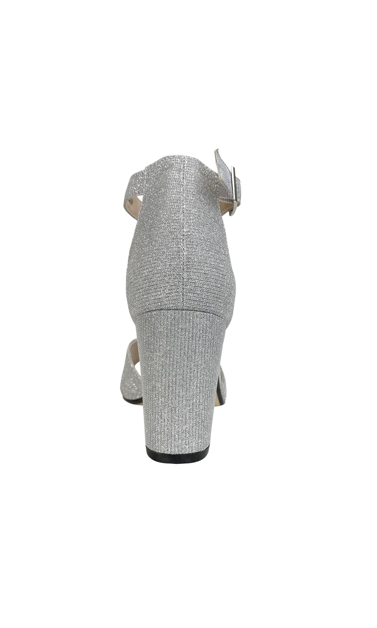 Amaya Open-Toe Silver Prom Shoes: Touch Ups 4493