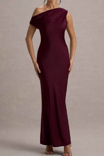 Sheath-Column Maxi Satin Formal Evening Dresses 913210956566