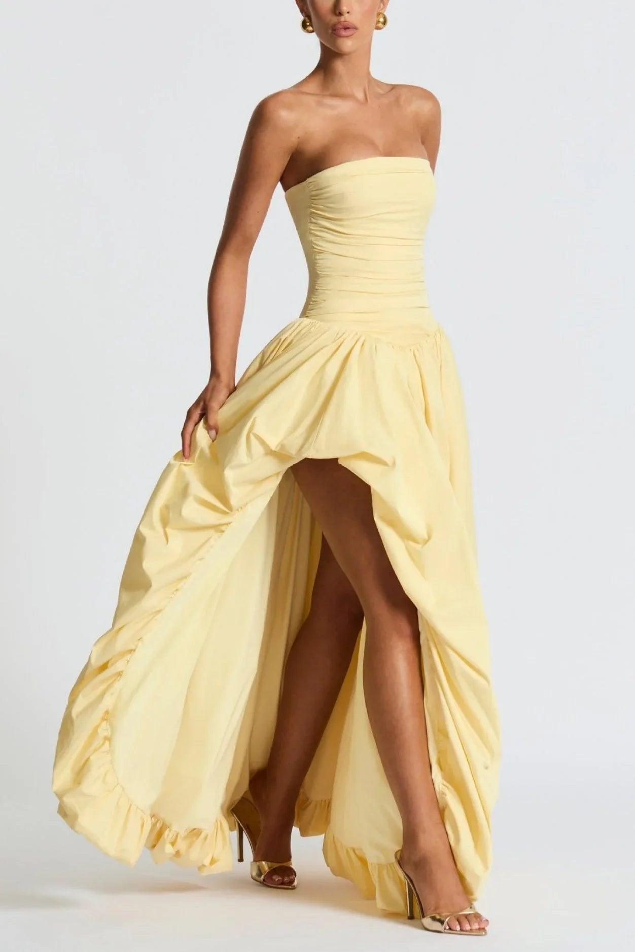 Asymmetry High-Low Formal Evening Dresses 908564007759