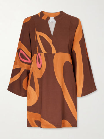 Amalthea Sabra faille mini dress