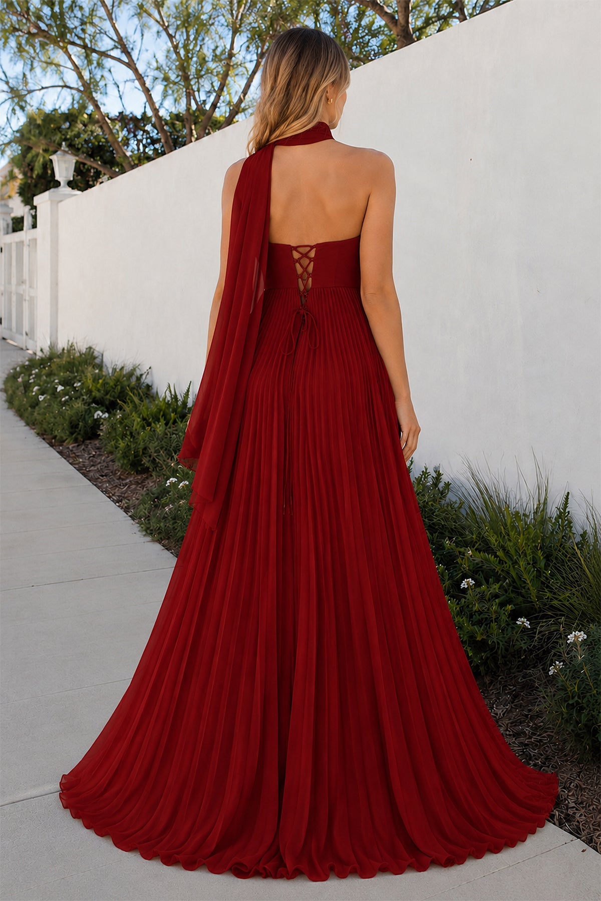 A Line Light Pink Sweetheart Chiffon Long Prom Dress