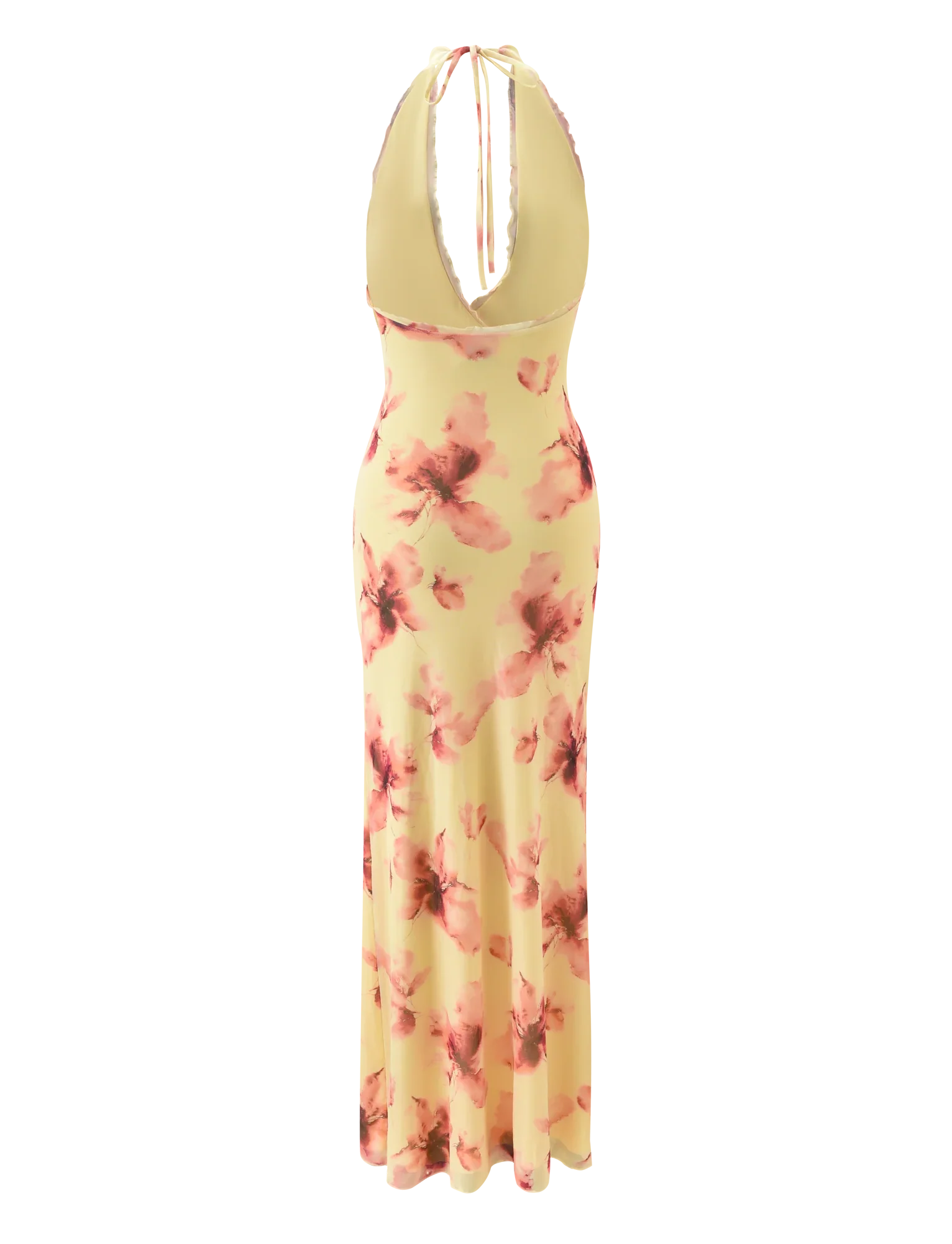 ALLEGRA MAXI DRESS - YELLOW WATERCOLOUR FLORAL
