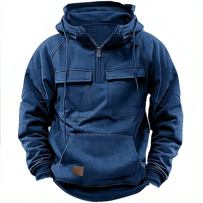 Adam – Hoodie with Zipper and Chest Pockets