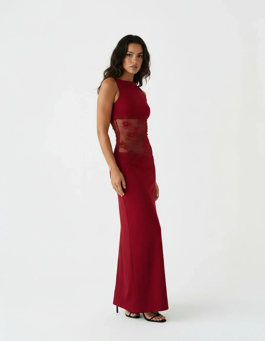 Carmen ¡ª The Sheer Lace Maxi Dress