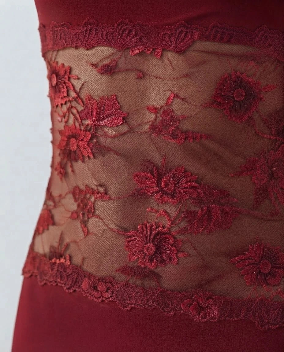 Carmen ¡ª The Sheer Lace Maxi Dress