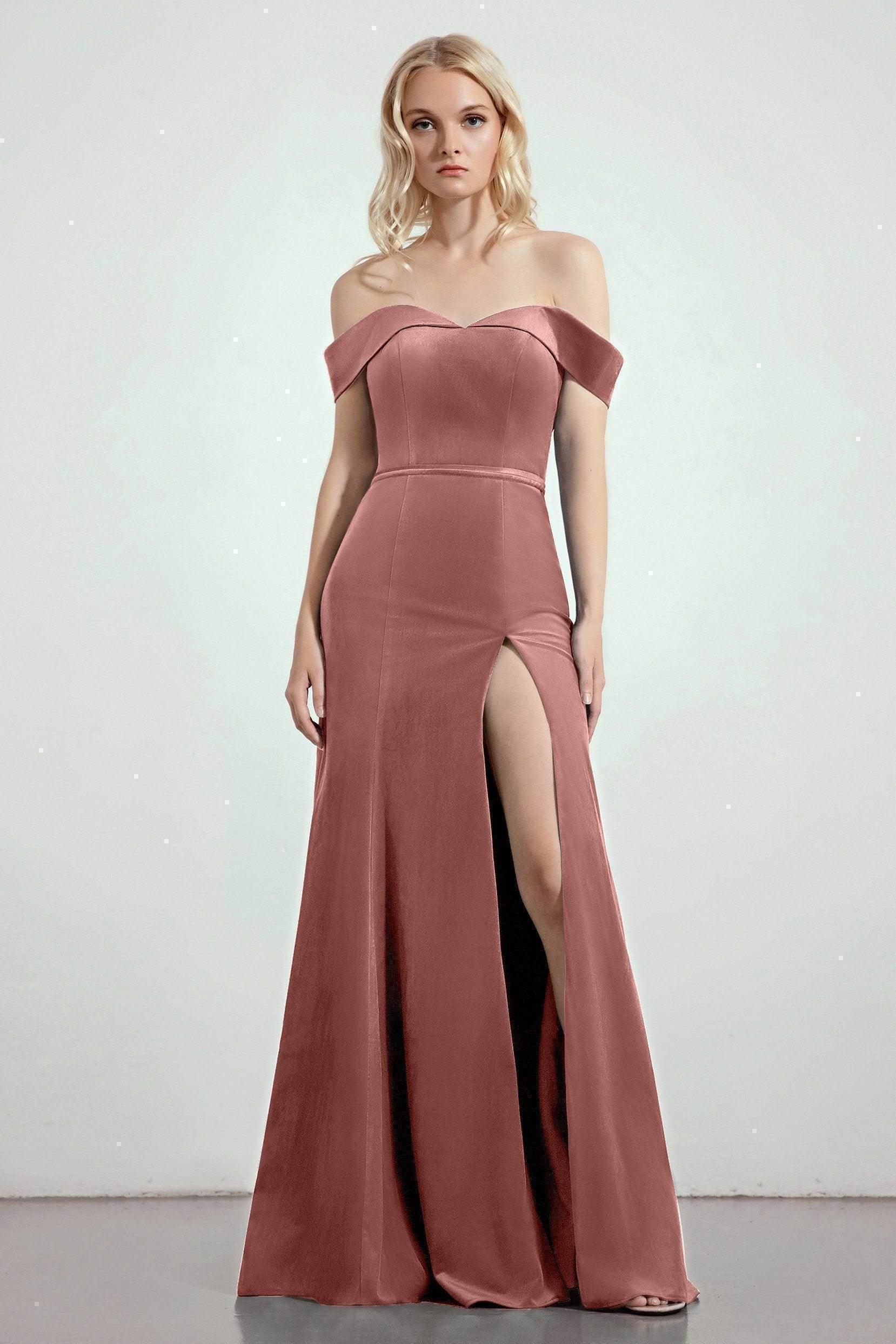 Trumpet-Mermaid Sweep-Brush Train Bridesmaid Dress Formal Dresses CB0271PS