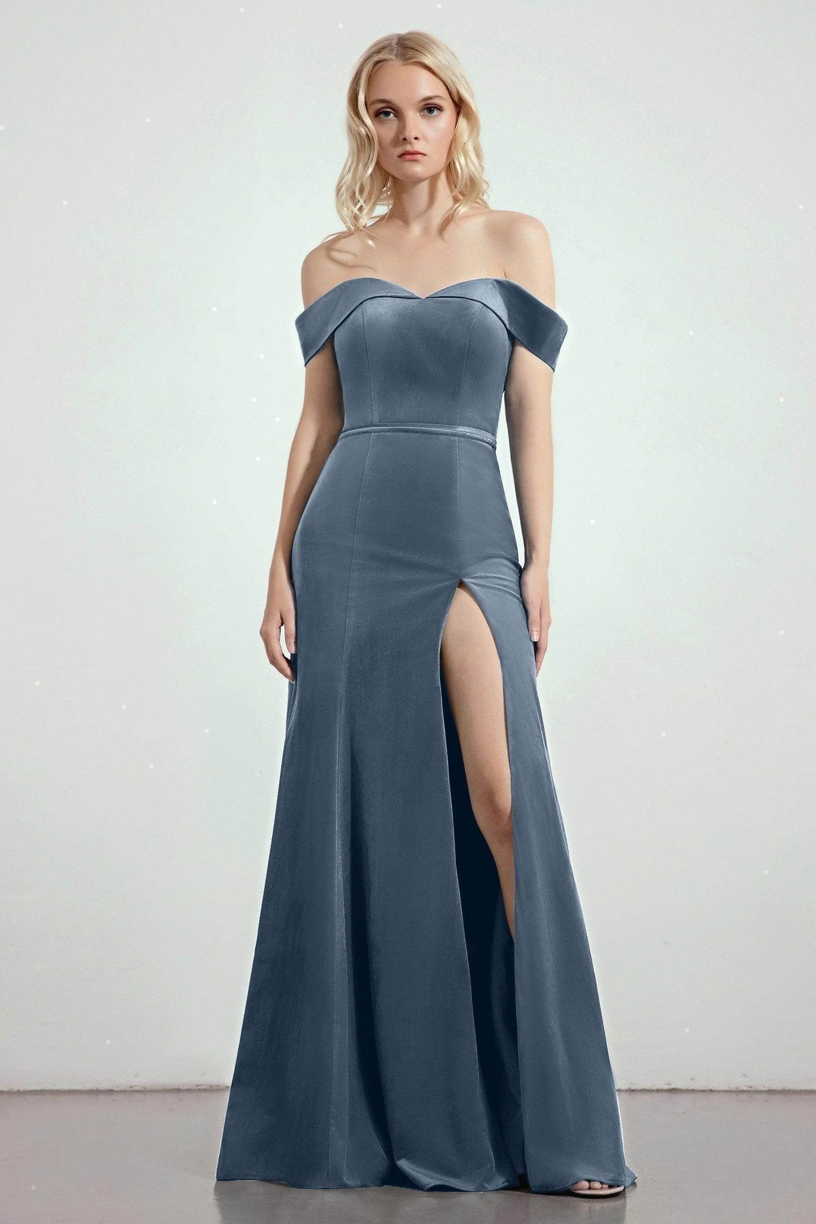 Trumpet-Mermaid Sweep-Brush Train Bridesmaid Dress Formal Dresses CB0271PS