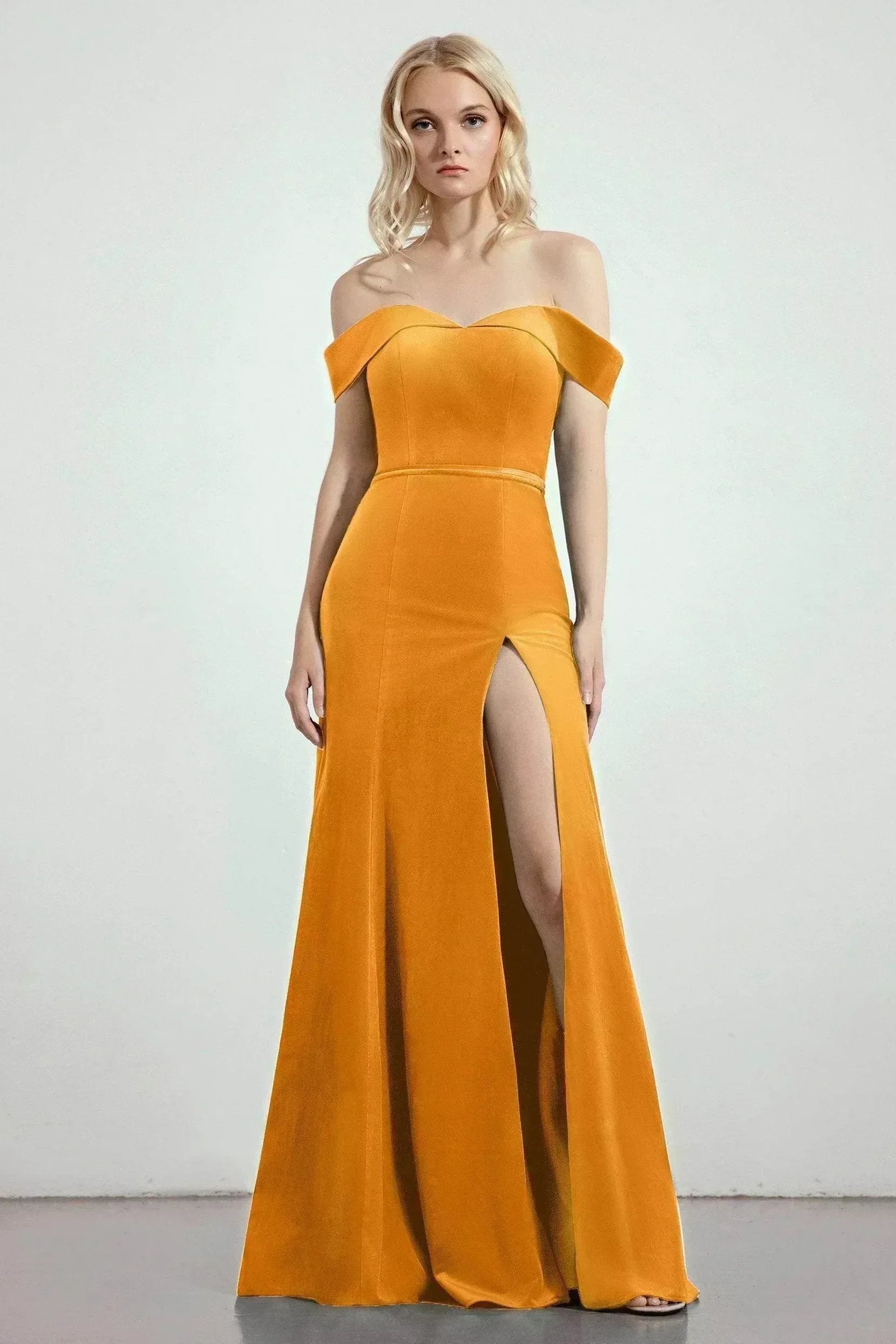 Trumpet-Mermaid Sweep-Brush Train Bridesmaid Dress Formal Dresses CB0271PS