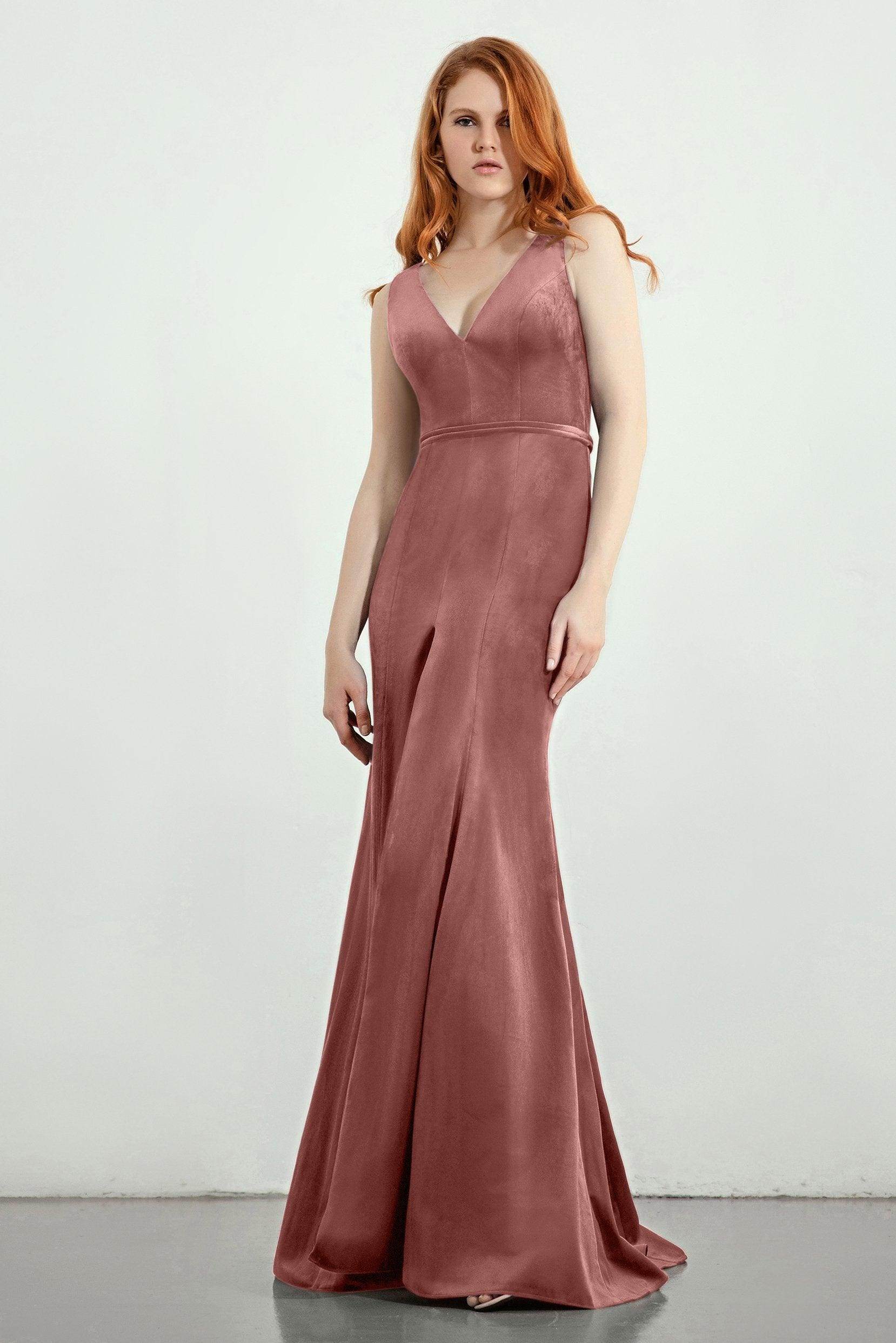 Trumpet-Mermaid Sweep-Brush Train Bridesmaid Dress Formal Dresses CB0272