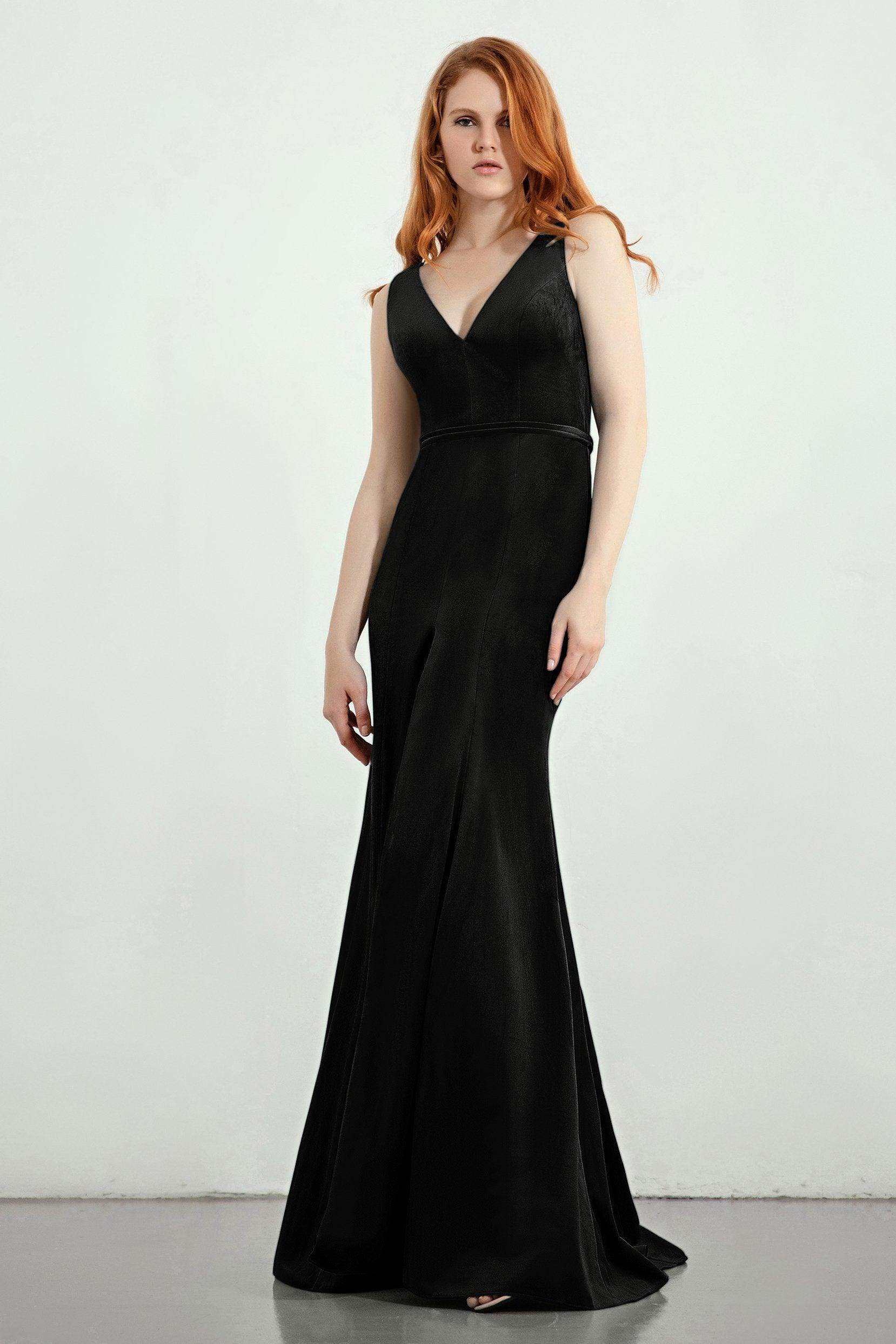 Trumpet-Mermaid Sweep-Brush Train Bridesmaid Dress Formal Dresses CB0272