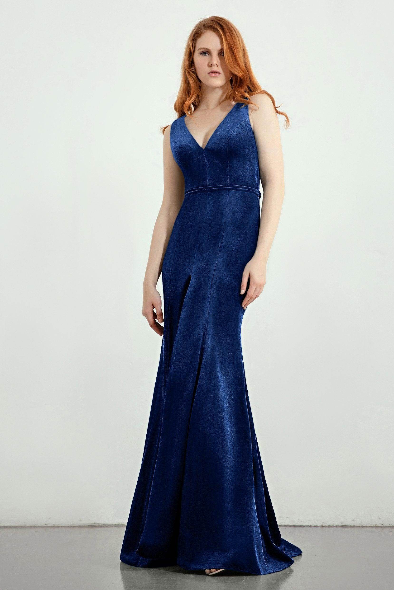 Trumpet-Mermaid Sweep-Brush Train Bridesmaid Dress Formal Dresses CB0272