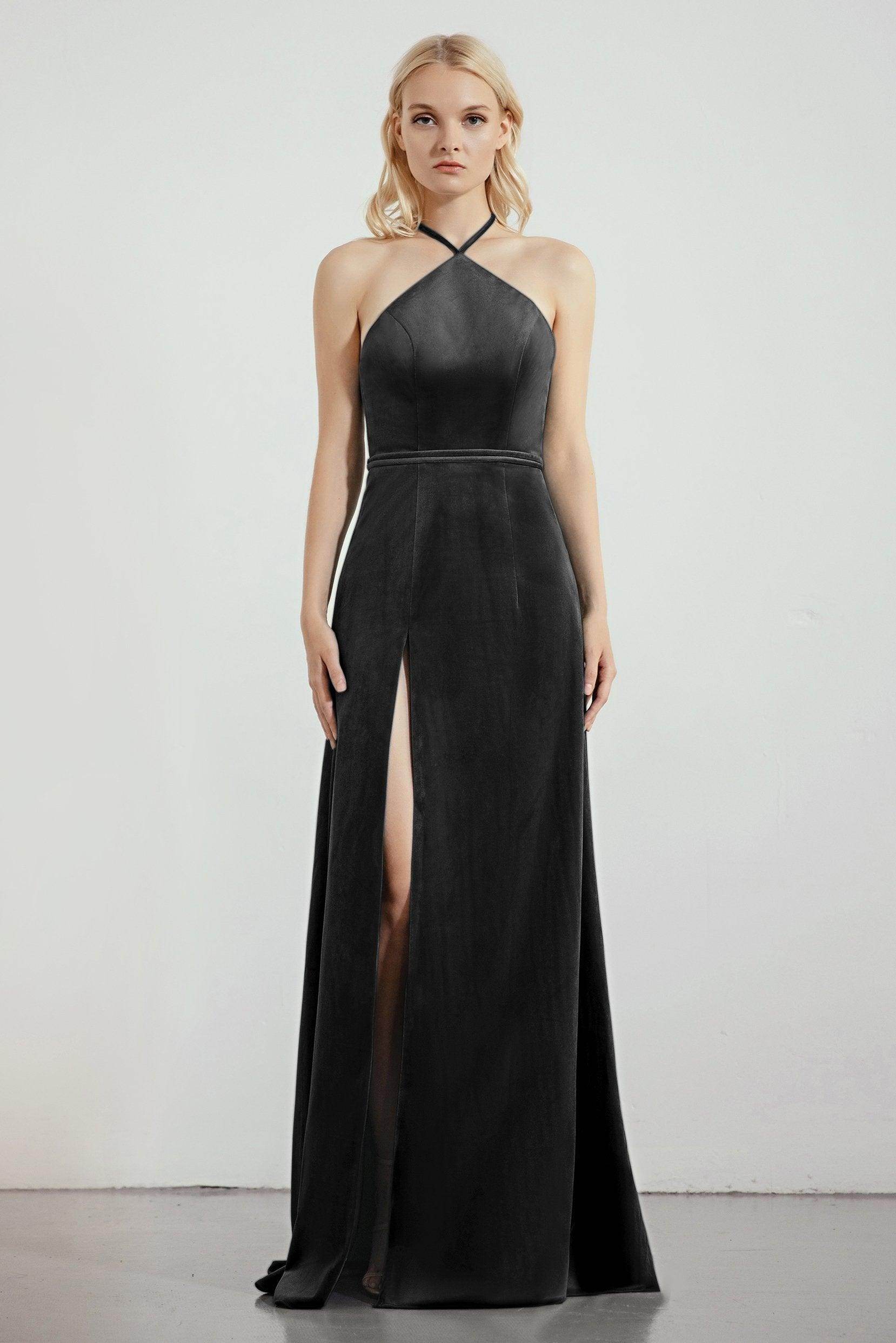 Sheath-Column Sweep-Brush Train Bridesmaid Dress Formal Dresses CB0273