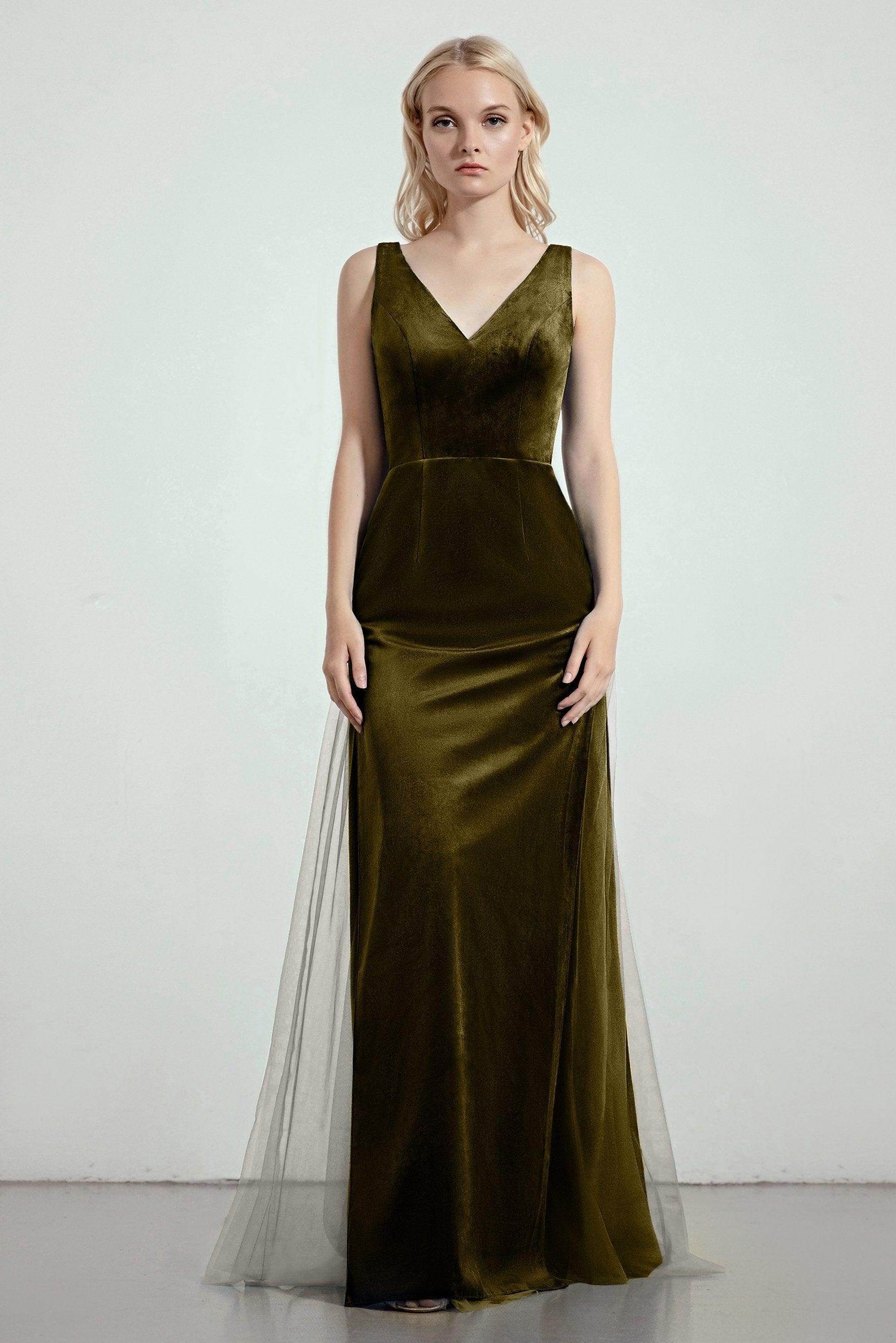 Sheath-Column Floor Length Bridesmaid Dress Formal Dresses CB0275