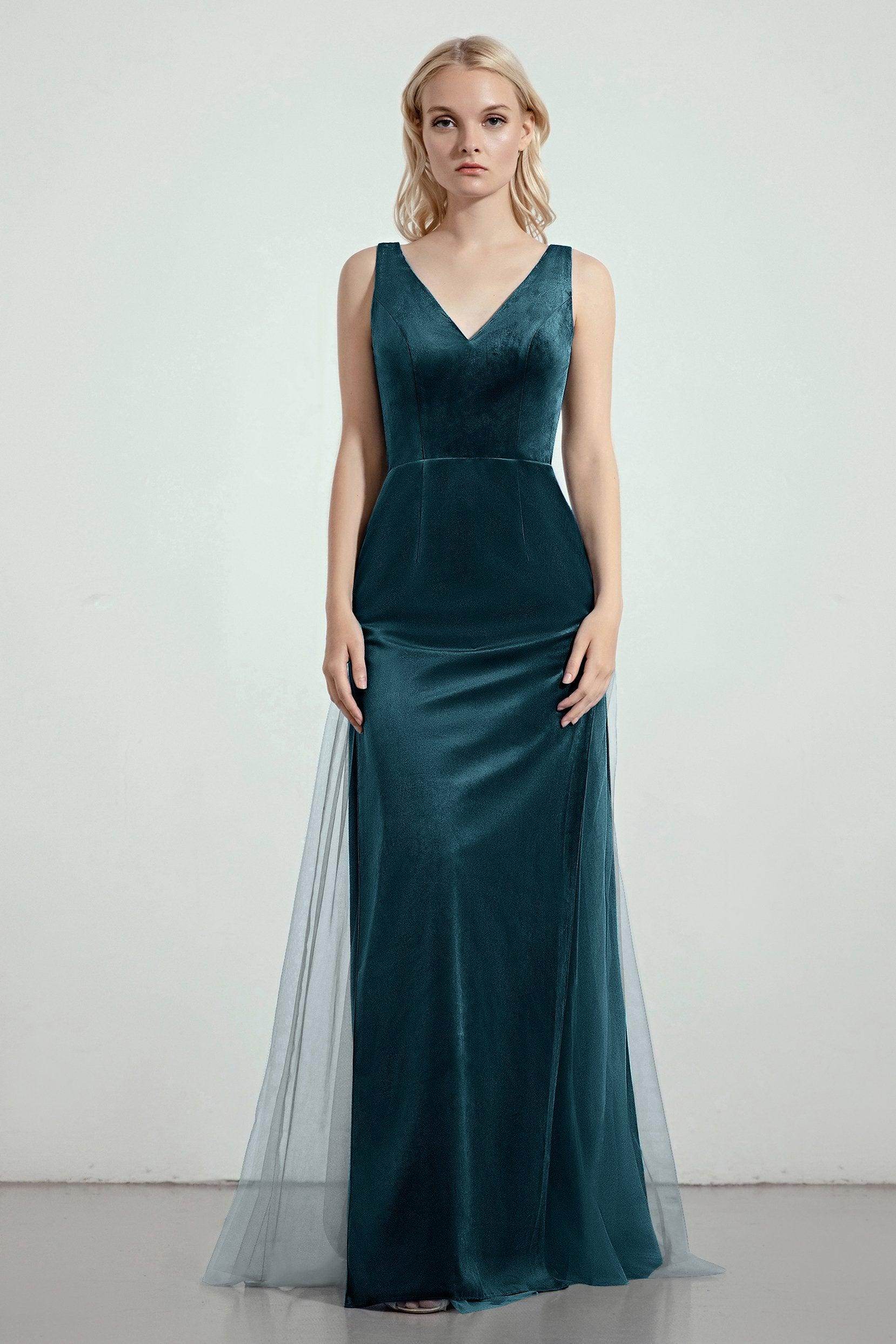 Sheath-Column Floor Length Bridesmaid Dress Formal Dresses CB0275