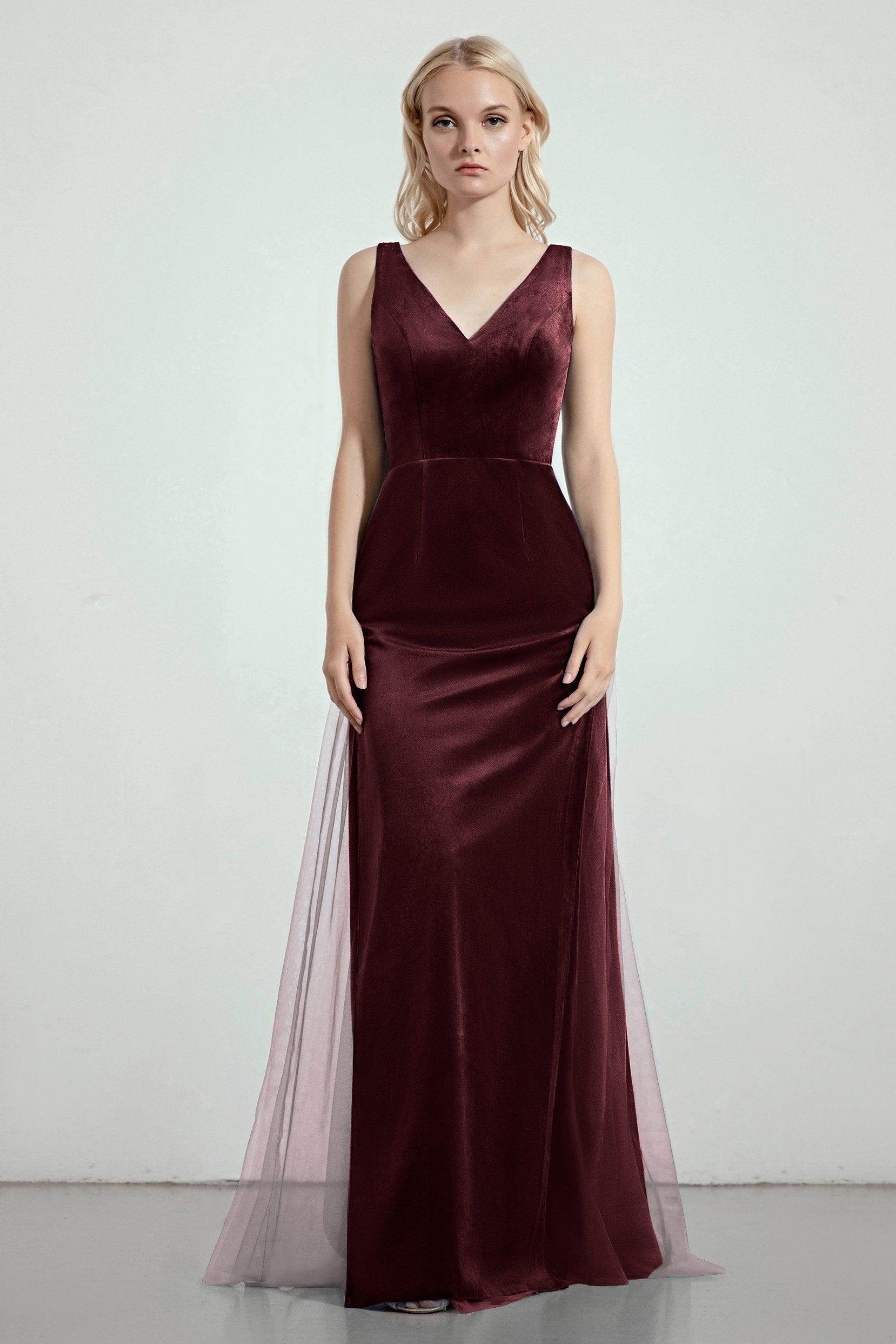 Sheath-Column Floor Length Bridesmaid Dress Formal Dresses CB0275