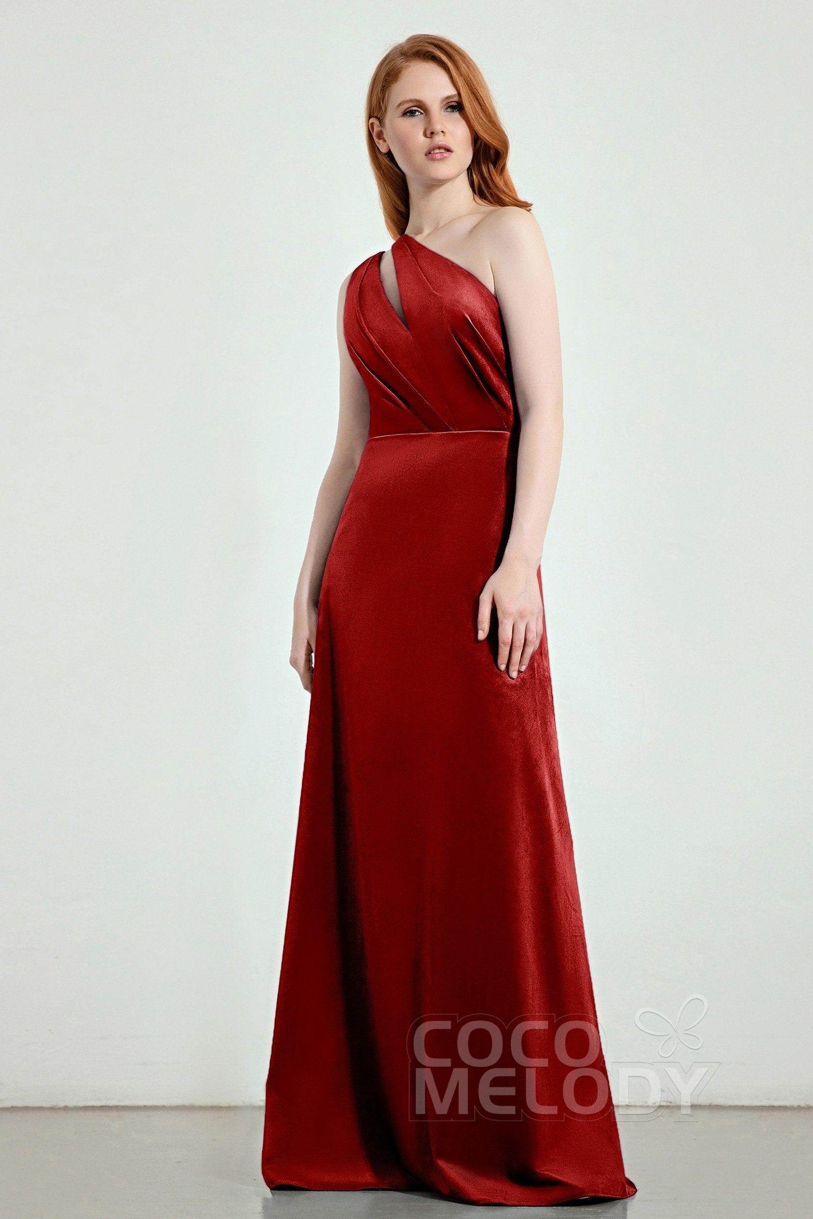 A-Line Sweep-Brush Train Bridesmaid Dress Formal Dresses CB0277
