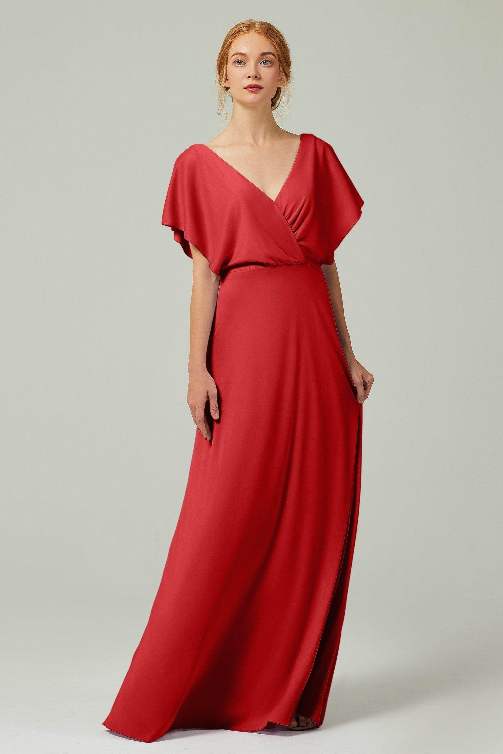 A-Line Floor Length Chiffon Bridesmaid Dress CB0351