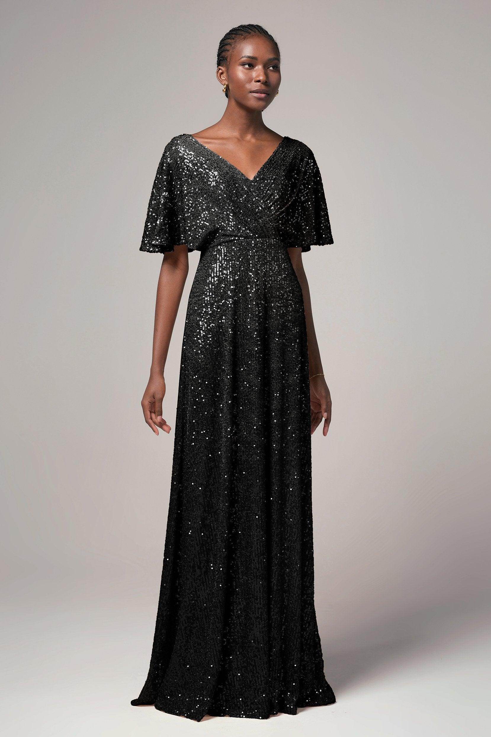 Sheath-Column Floor Length Sequined Dress CB0399