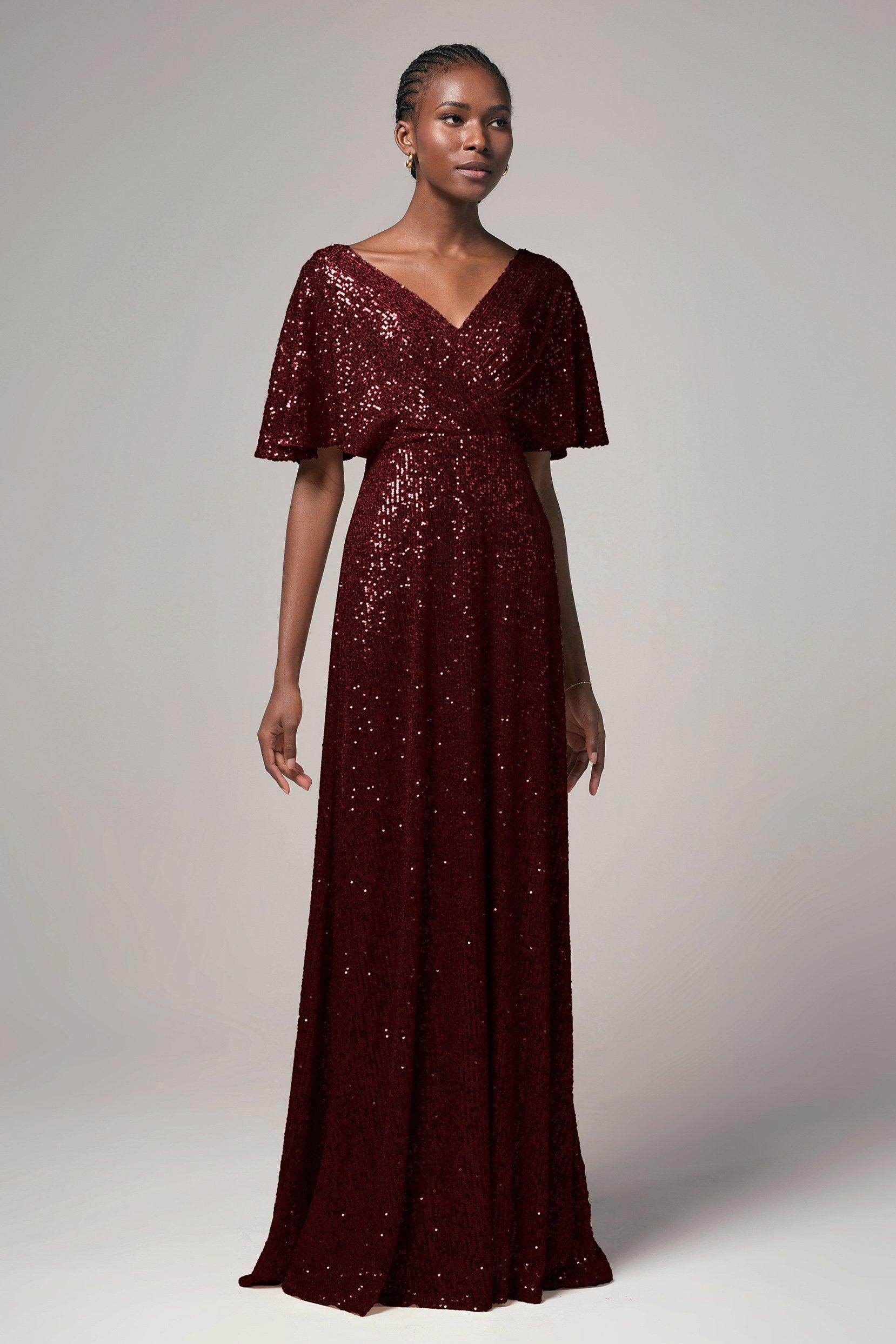 Sheath-Column Floor Length Sequined Dress CB0399