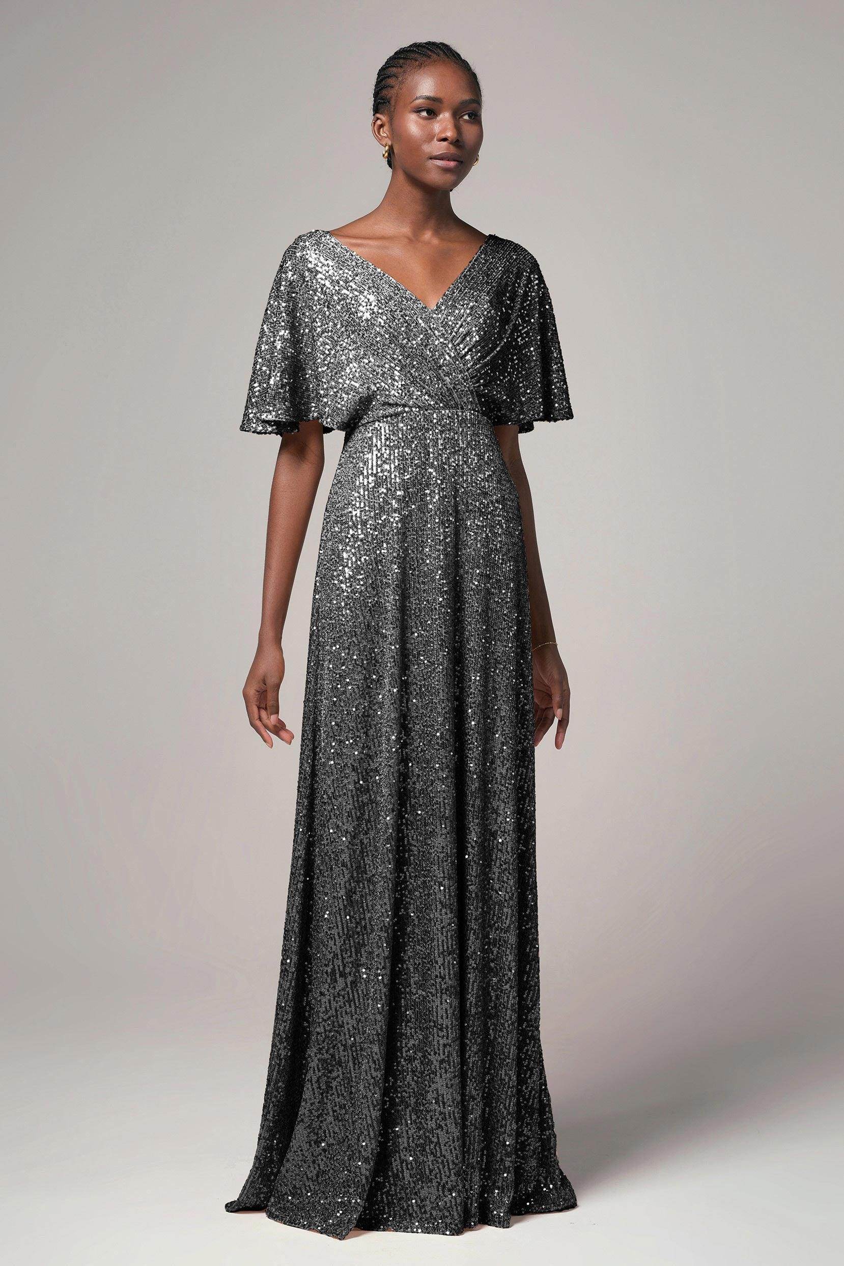 Sheath-Column Floor Length Sequined Dress CB0399