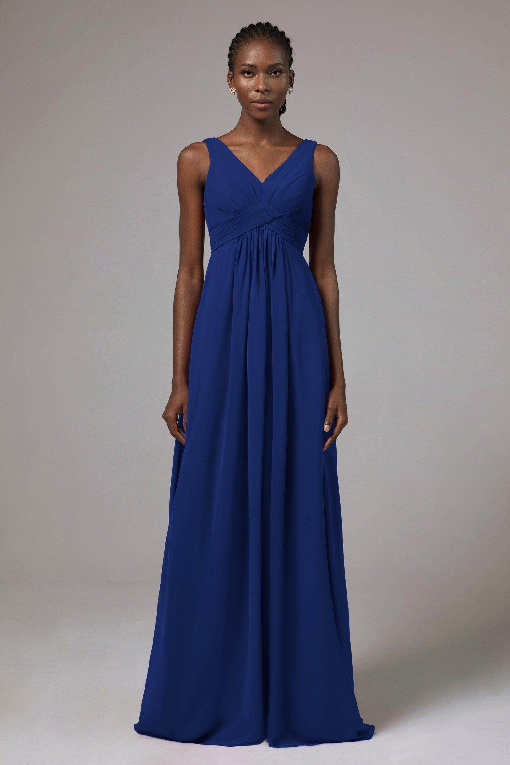 A-Line Floor Length Chiffon Bridesmaid Dress Formal Dresses CB0411