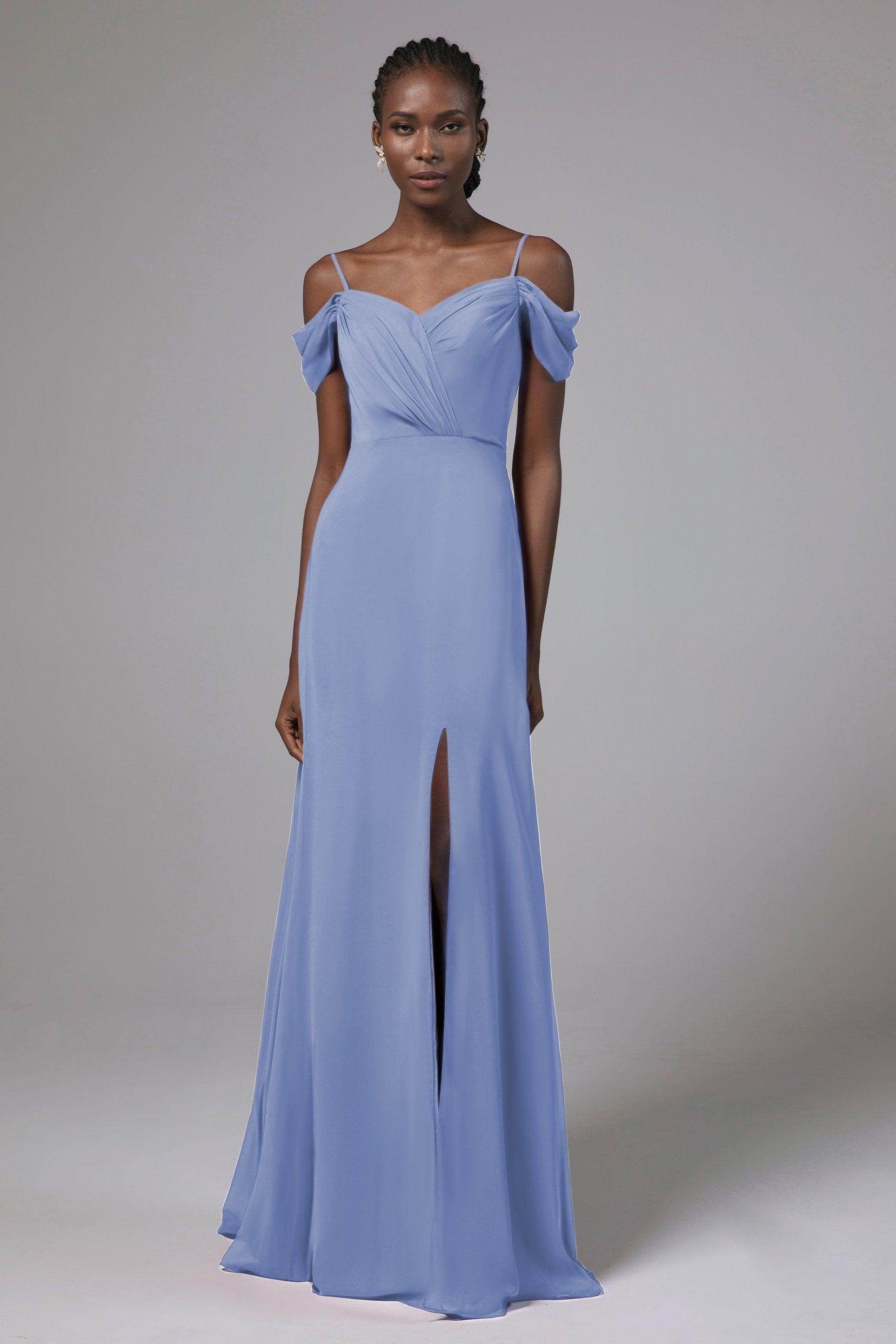 A-Line Floor Length Chiffon Bridesmaid Dress Formal Dresses CB0412