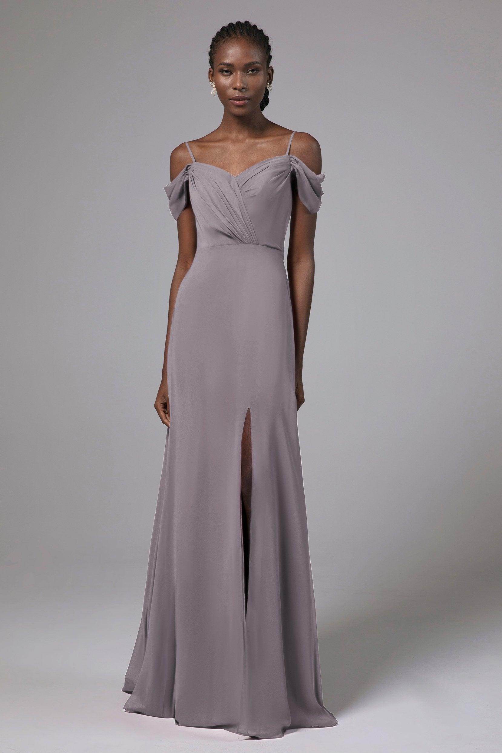 A-Line Floor Length Chiffon Bridesmaid Dress Formal Dresses CB0412