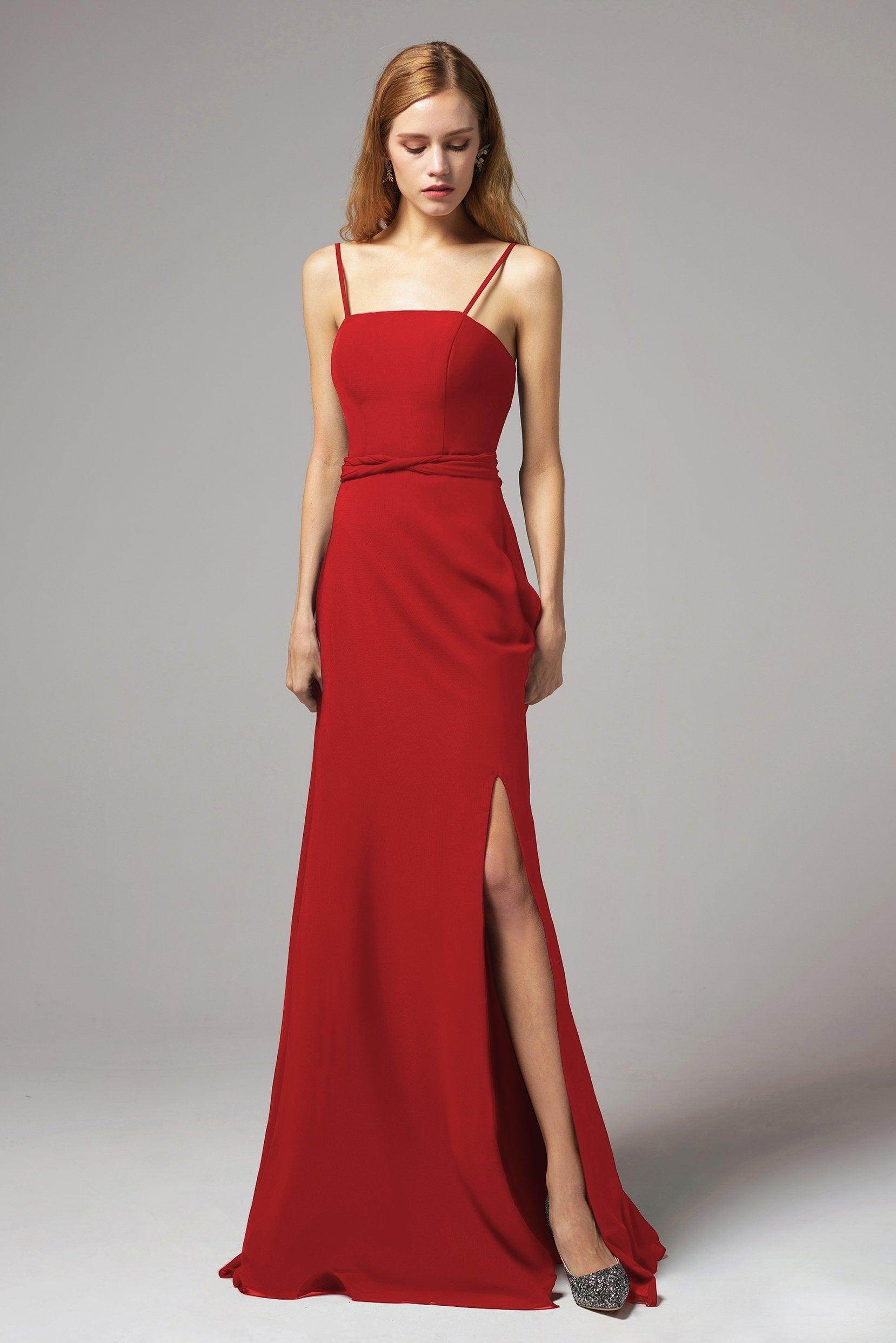 A-Line Floor Length Chiffon Bridesmaid Dress CB0414