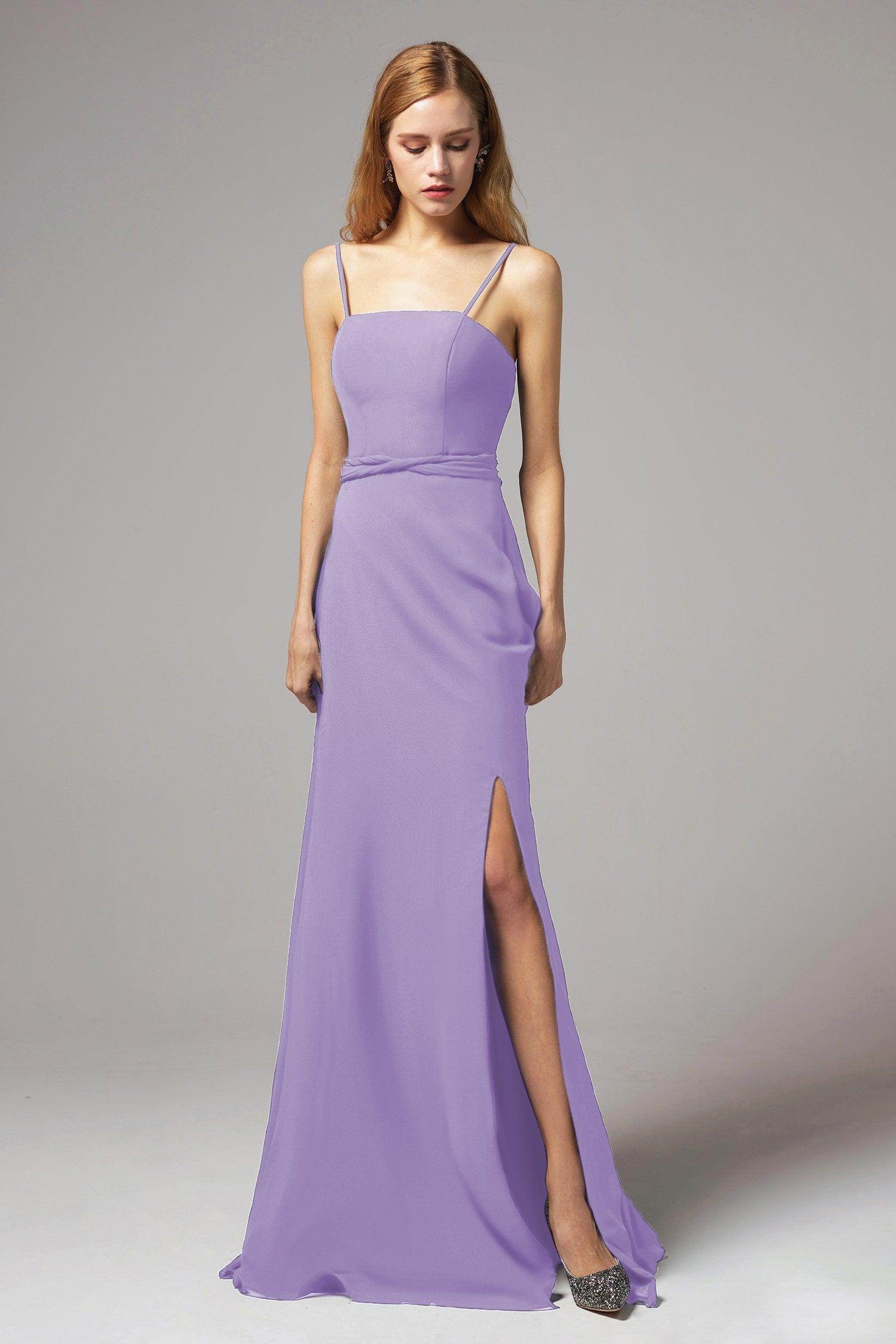 A-Line Floor Length Chiffon Bridesmaid Dress CB0414