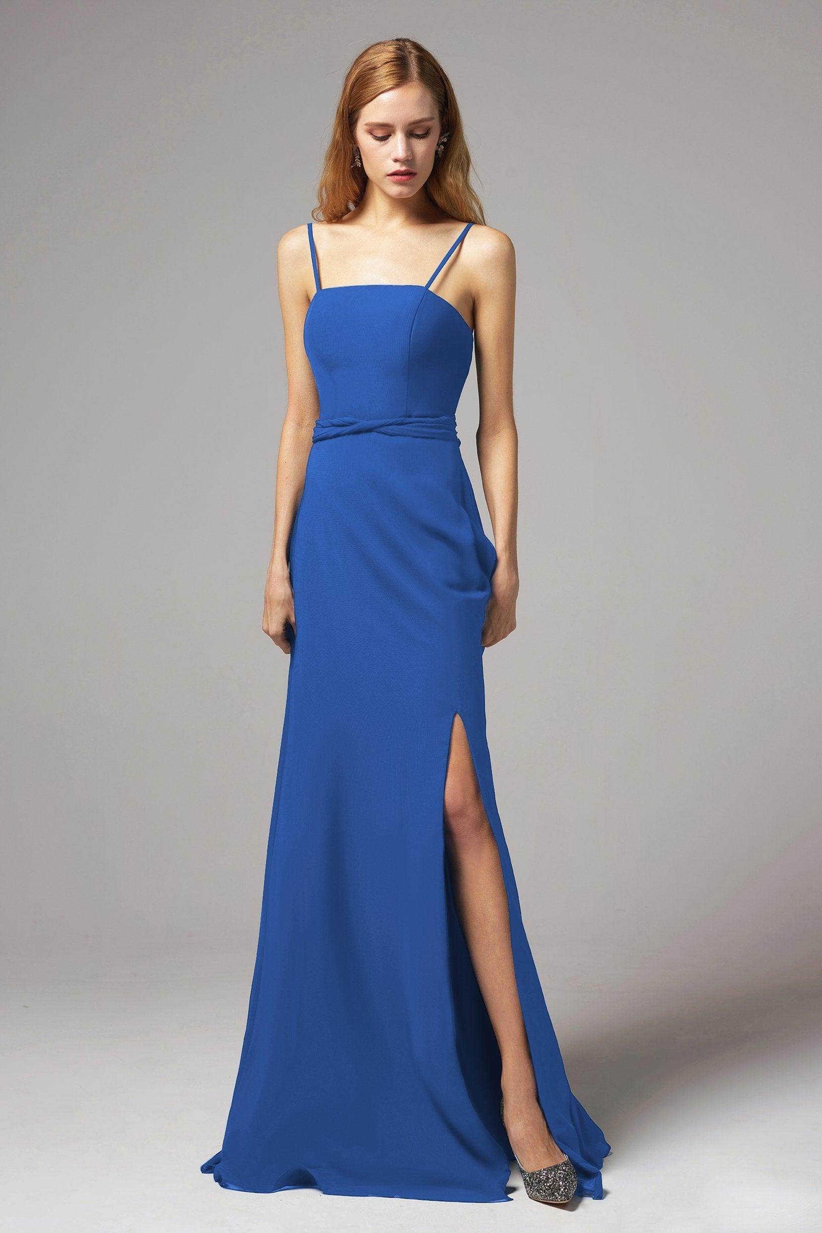 A-Line Floor Length Chiffon Bridesmaid Dress CB0414
