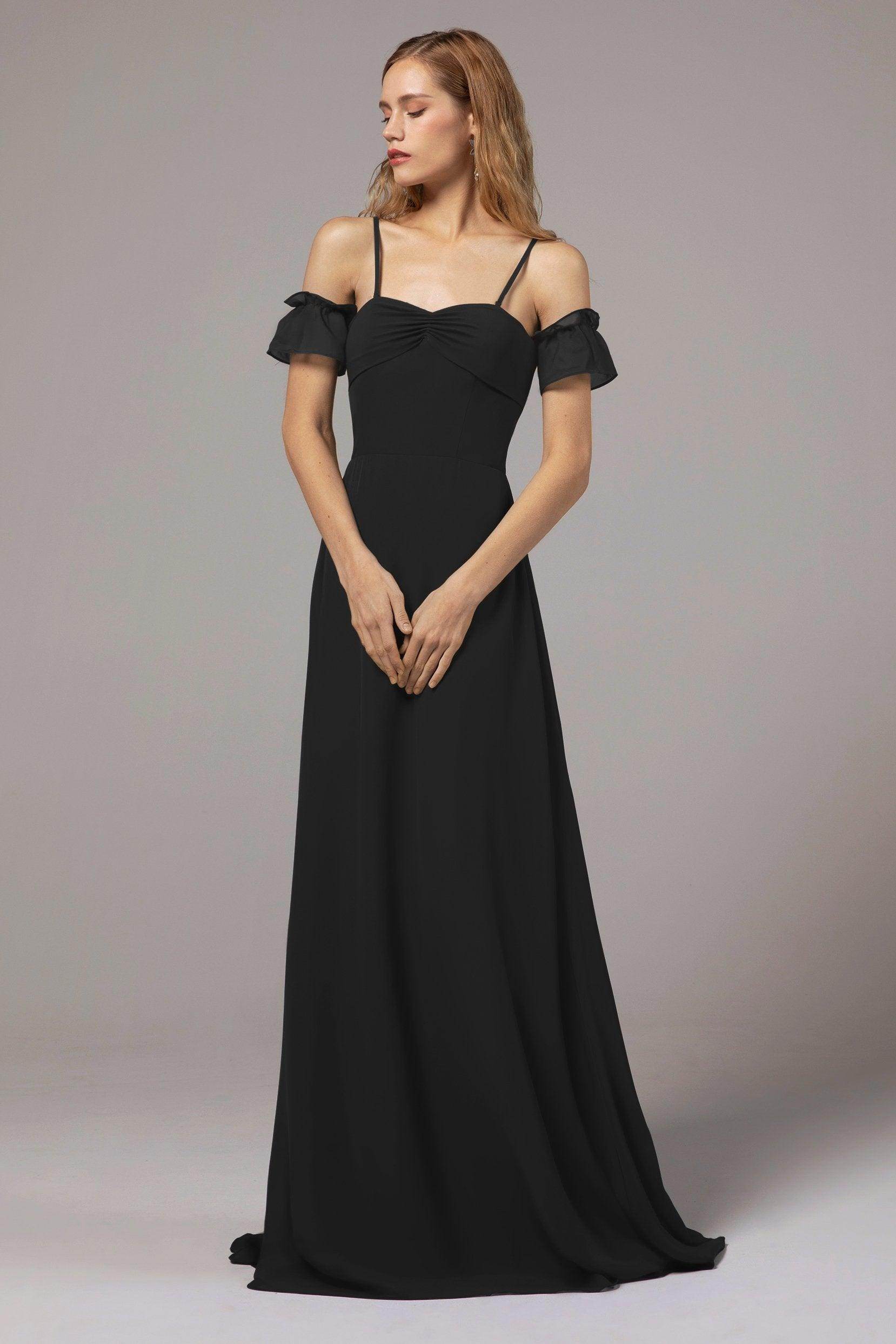 A-Line Floor Length Chiffon Bridesmaid Dress Formal Dresses CB0416