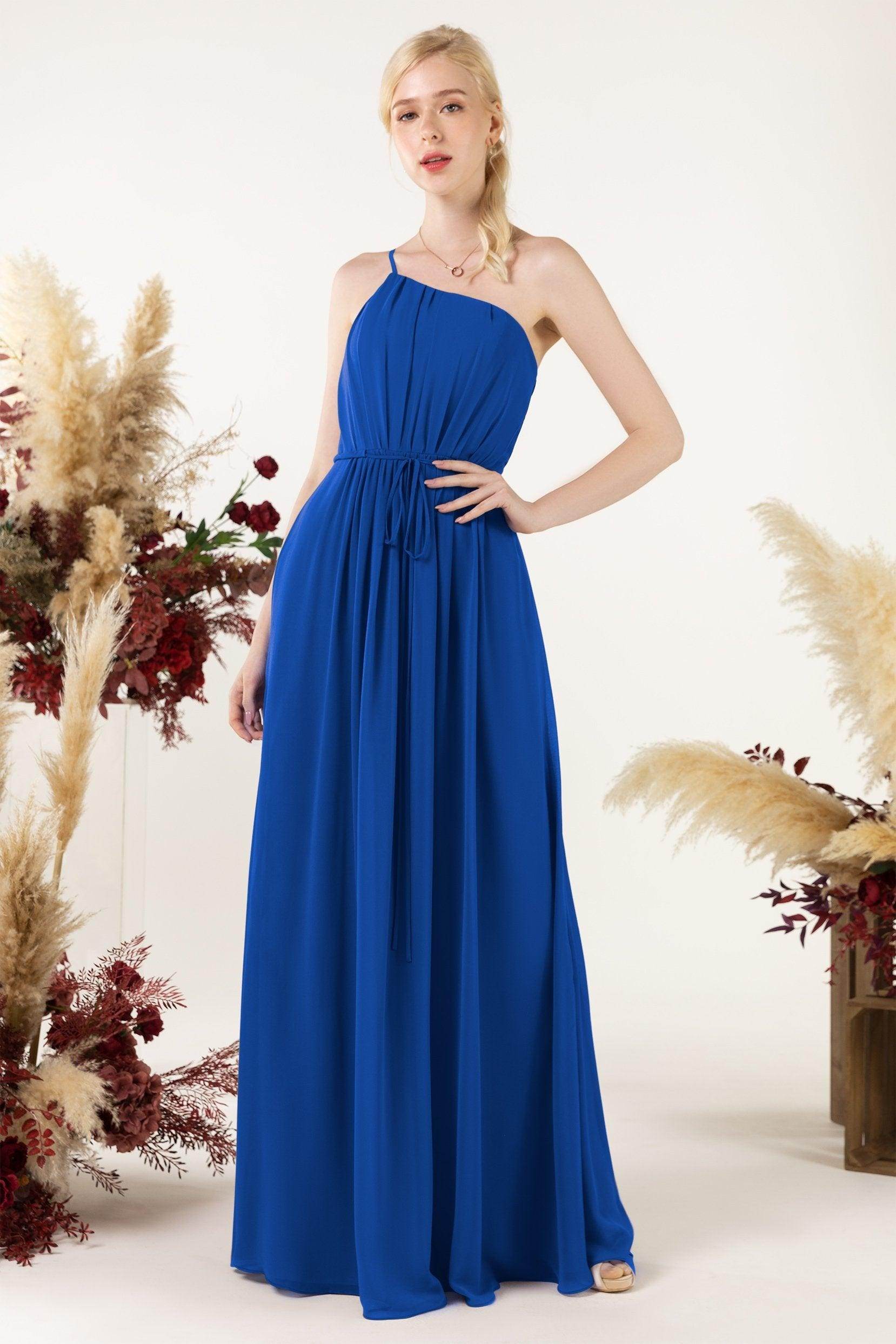A-Line Floor Length Chiffon Bridesmaid Dress CB0462