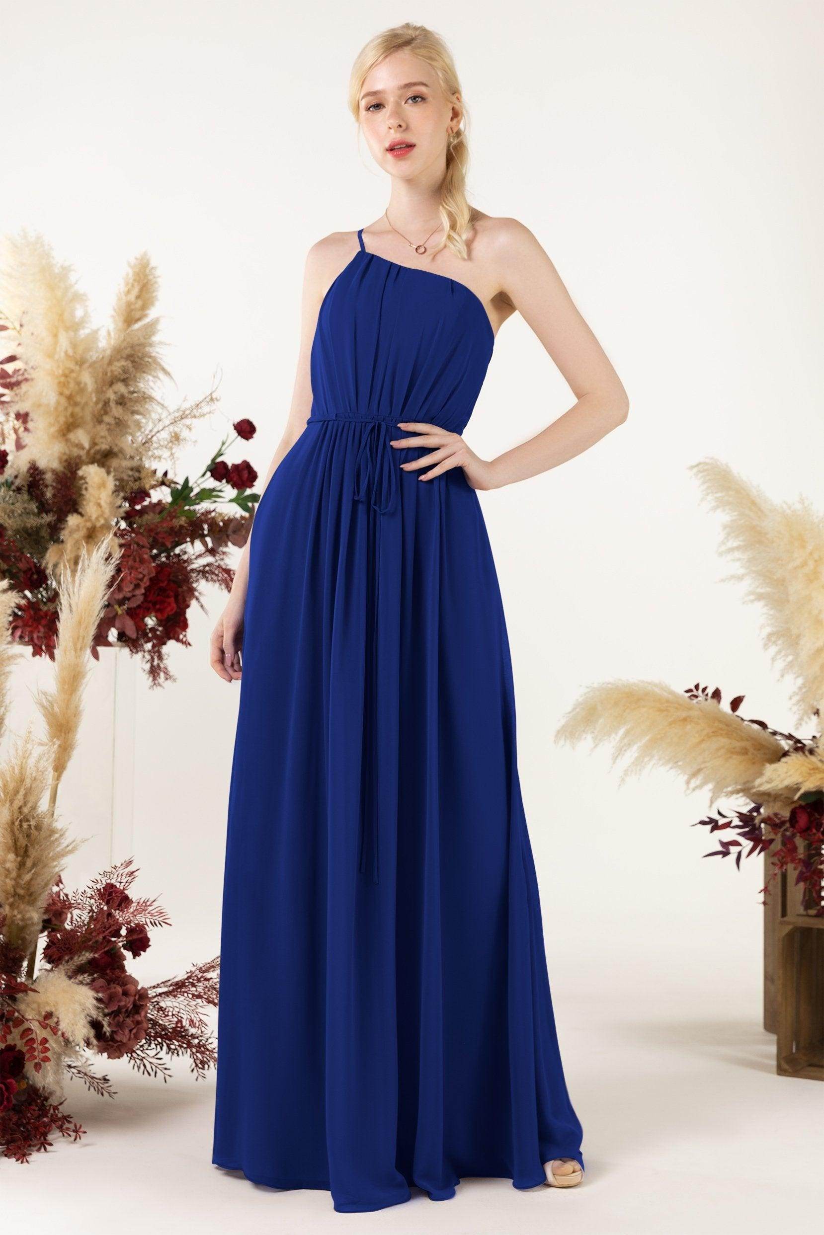 A-Line Floor Length Chiffon Bridesmaid Dress CB0462