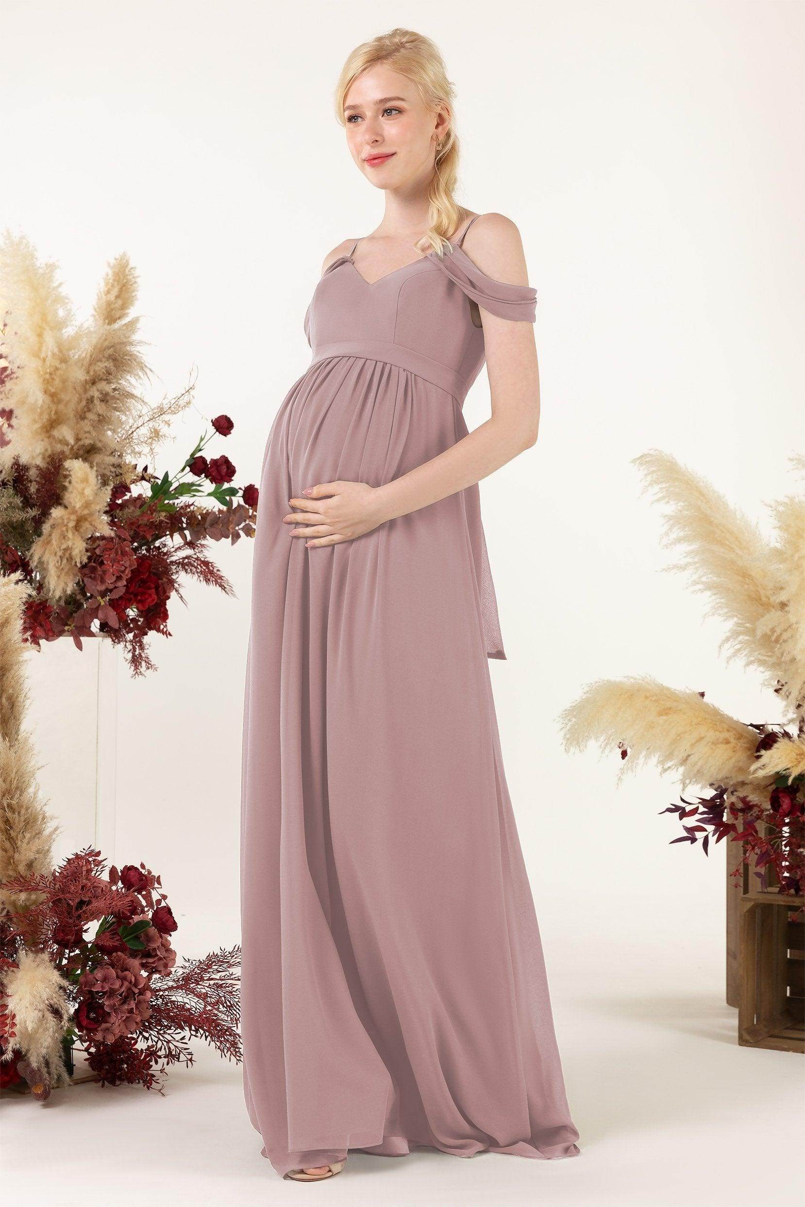 A-Line Floor Length Chiffon Bridesmaid Dress CB0476M