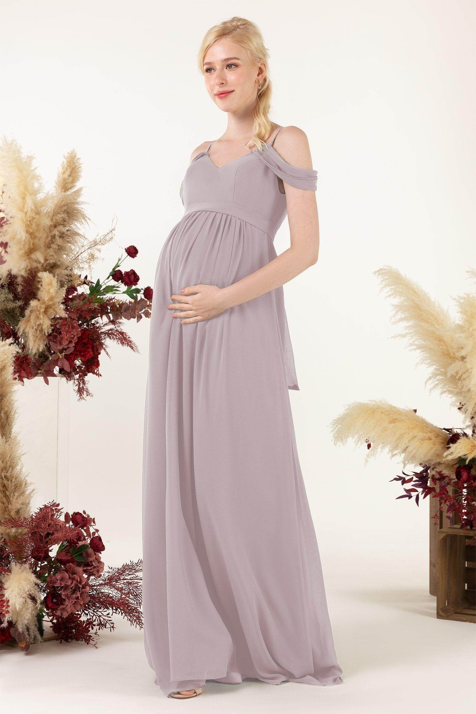 A-Line Floor Length Chiffon Bridesmaid Dress CB0476M