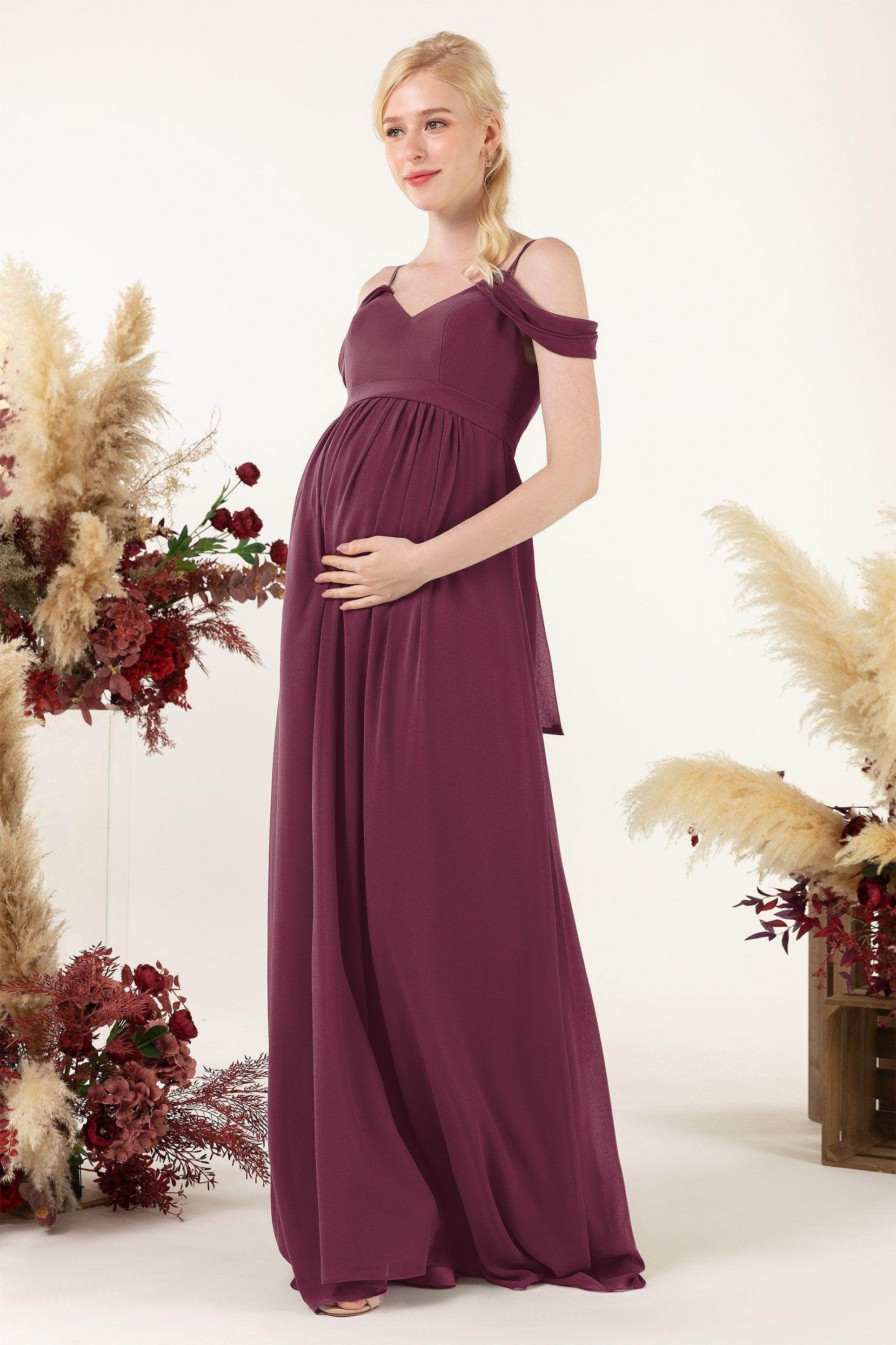 A-Line Floor Length Chiffon Bridesmaid Dress CB0476M