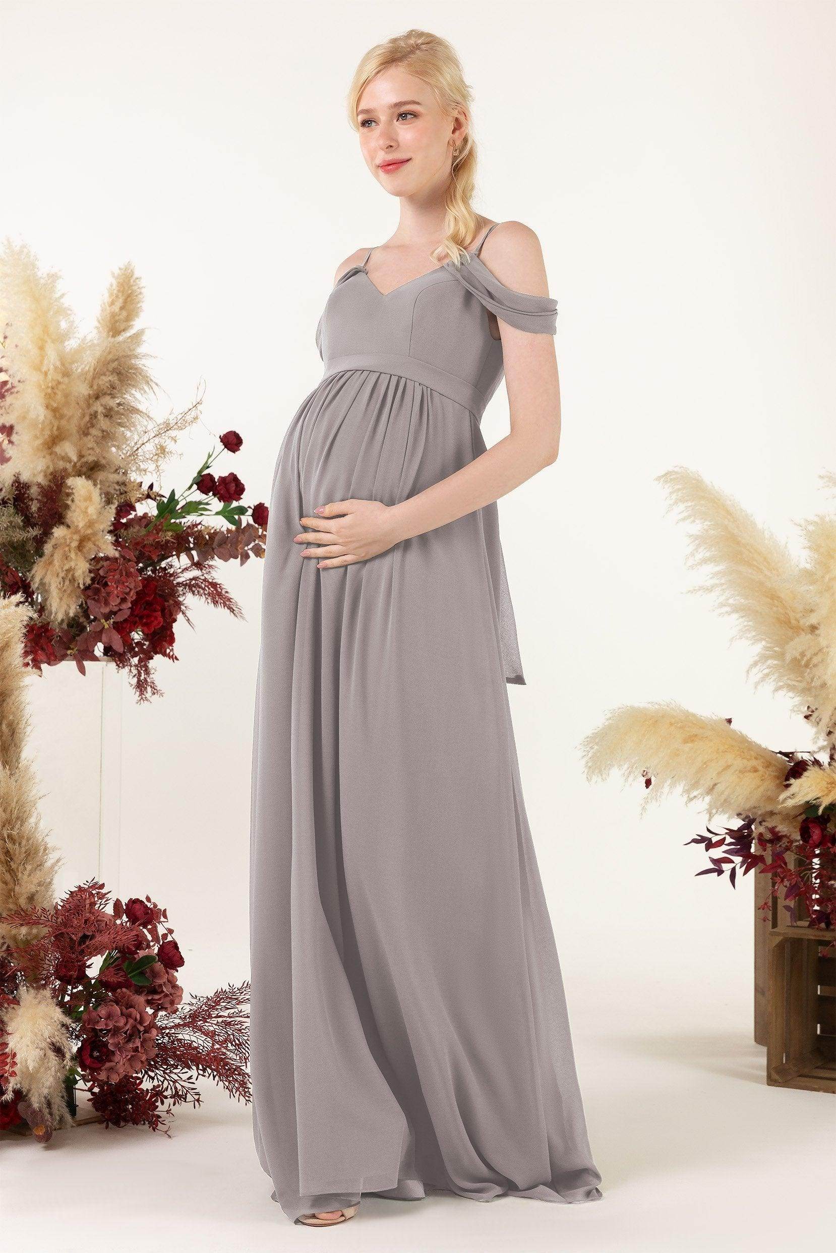 A-Line Floor Length Chiffon Bridesmaid Dress CB0476M