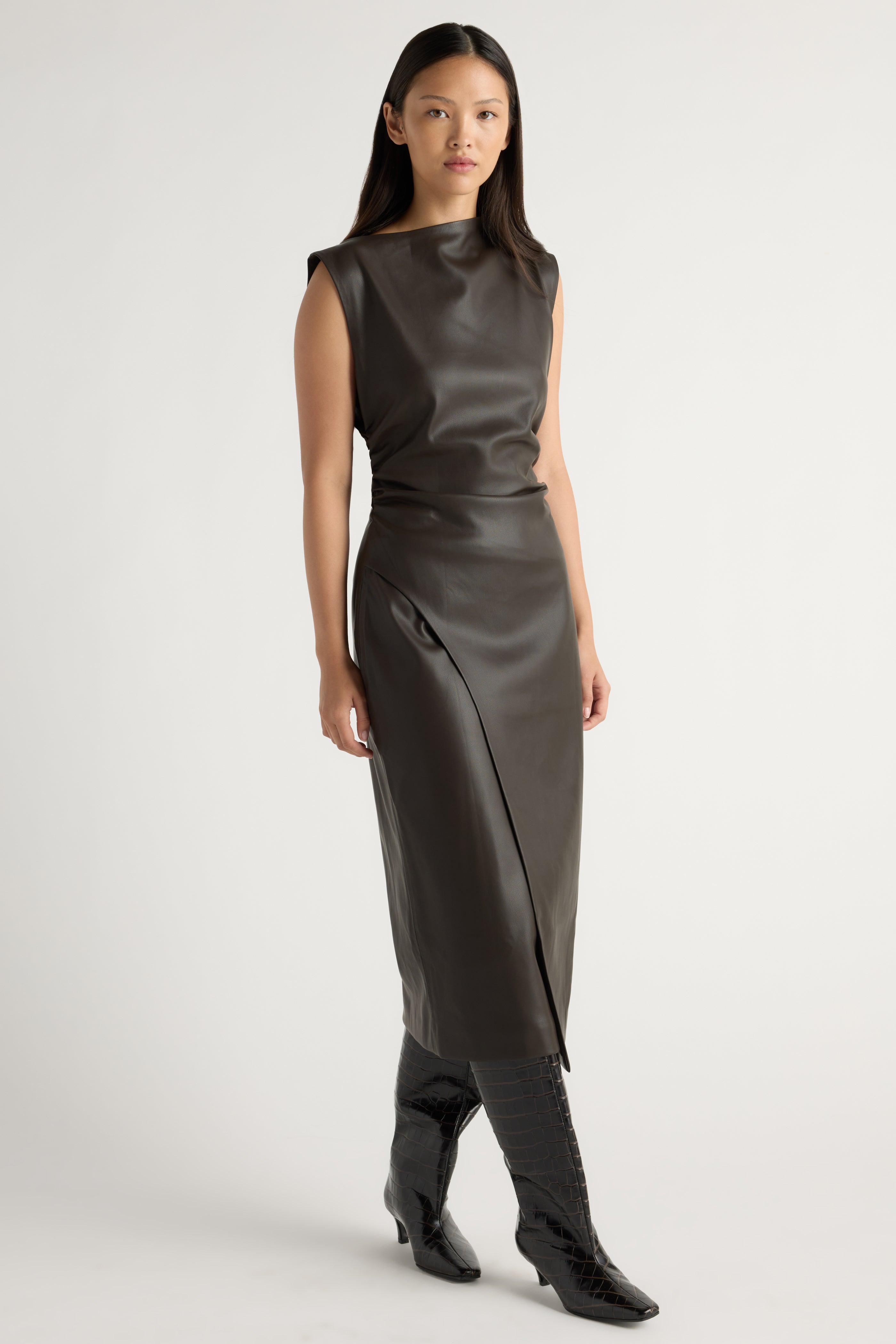 Channing Vegan Leather Dress