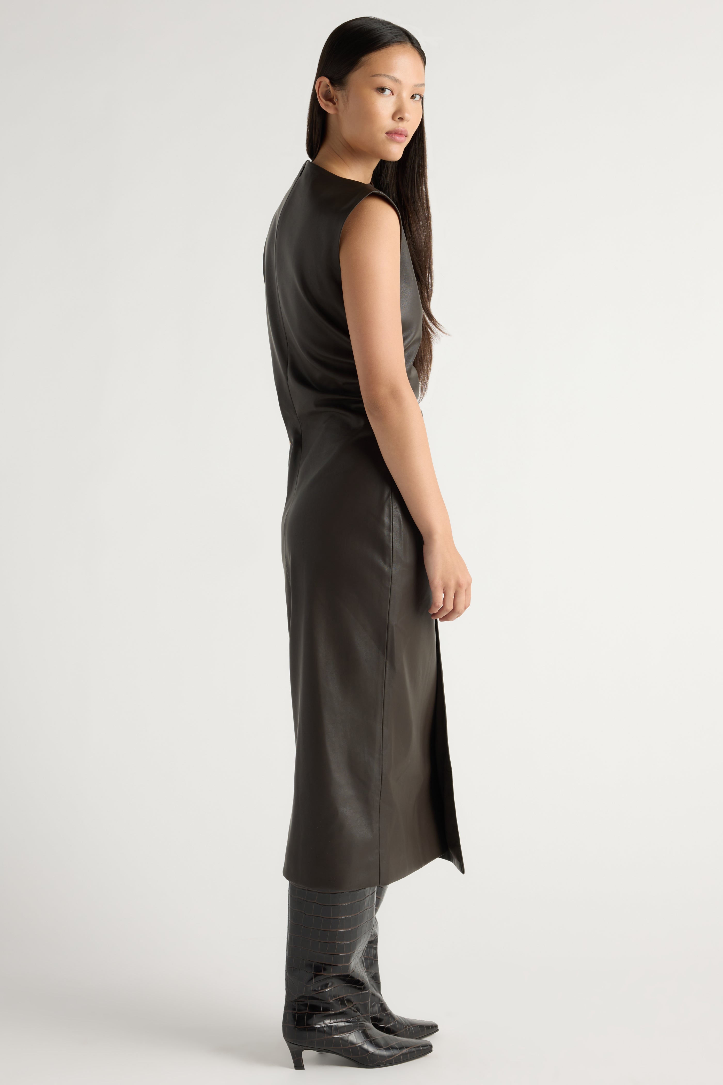 Channing Vegan Leather Dress