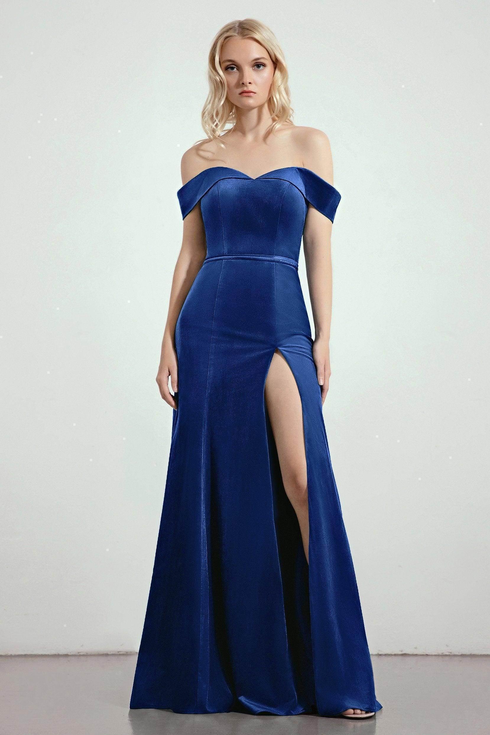 Trumpet-Mermaid Sweep-Brush Train Bridesmaid Dress Formal Dresses CB0271PS
