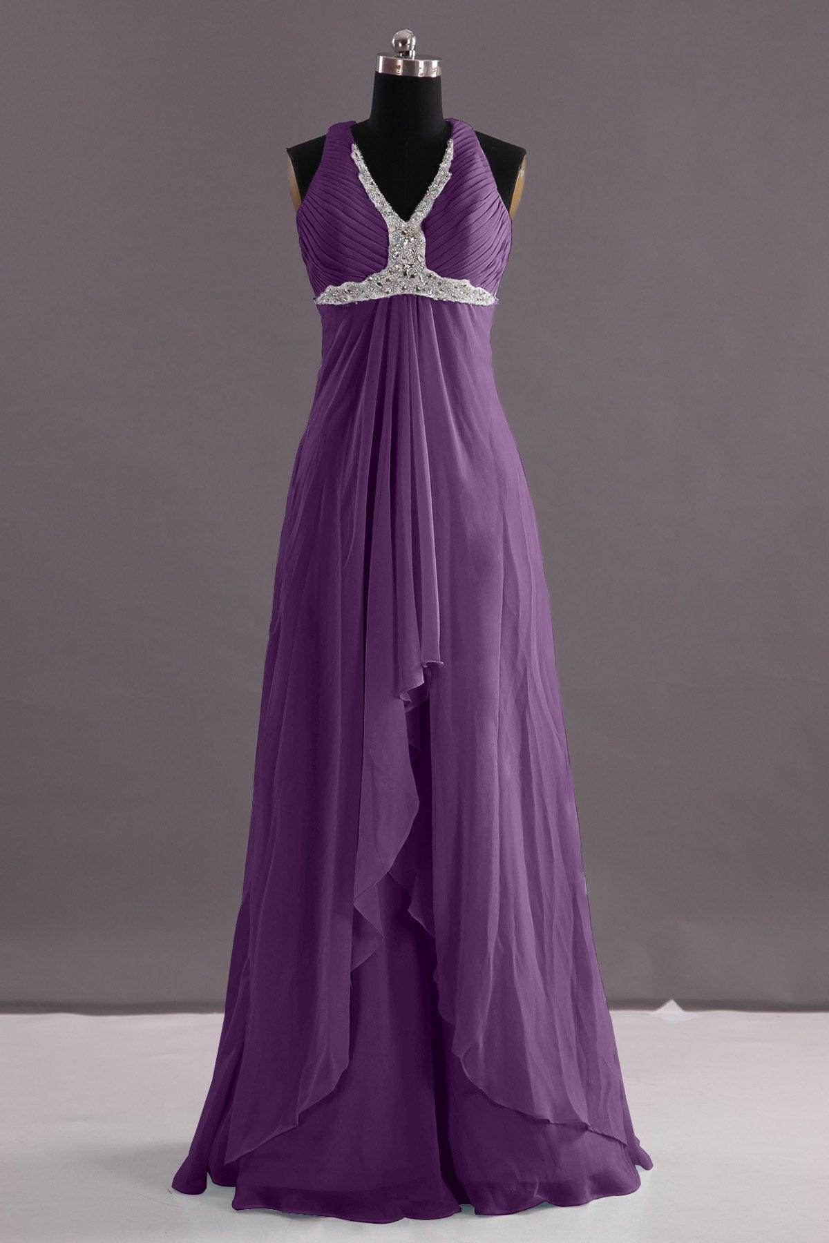 Sheath-Column Floor Length Chiffon Evening Dress COEF14001