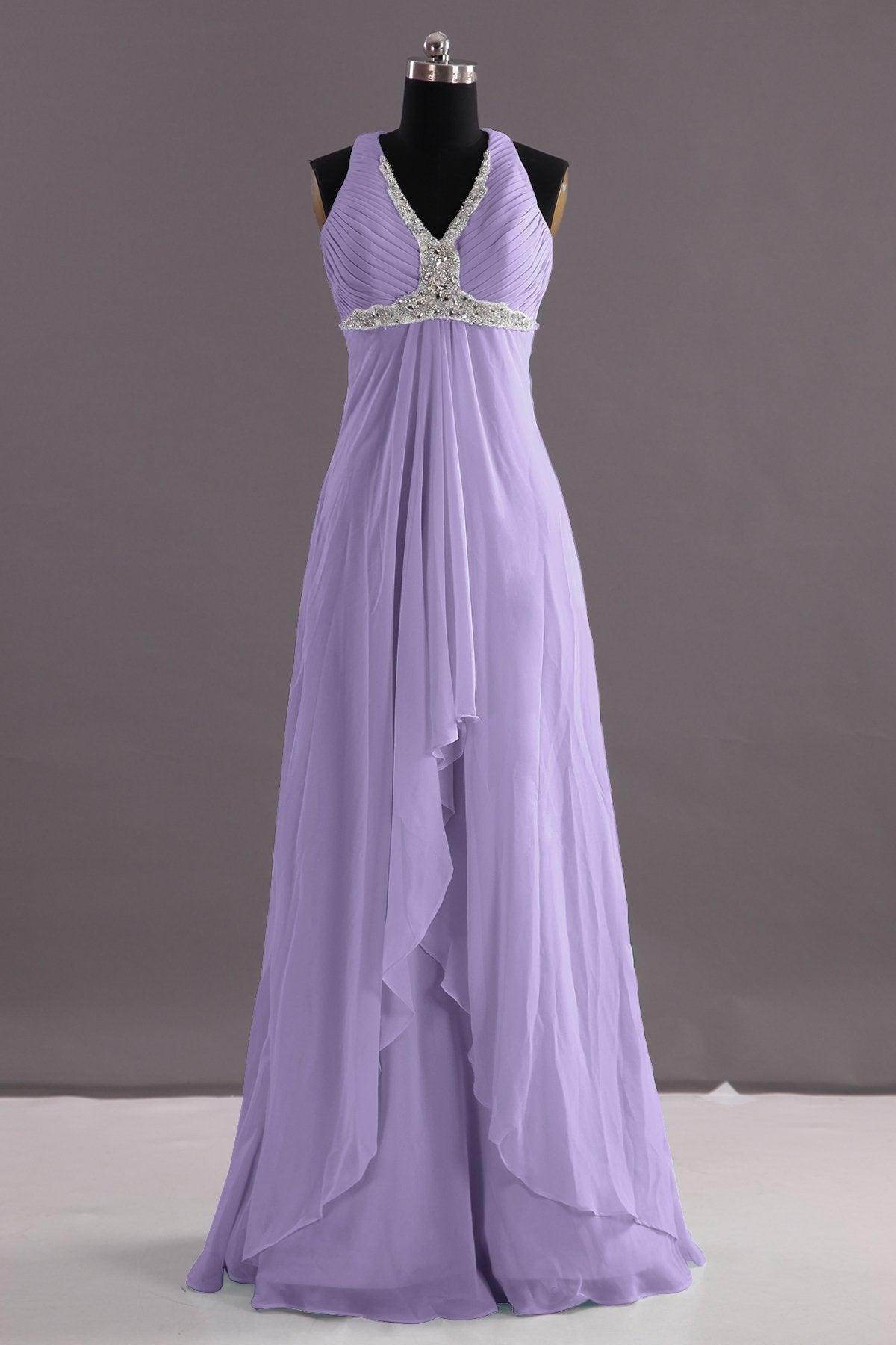 Sheath-Column Floor Length Chiffon Evening Dress COEF14001