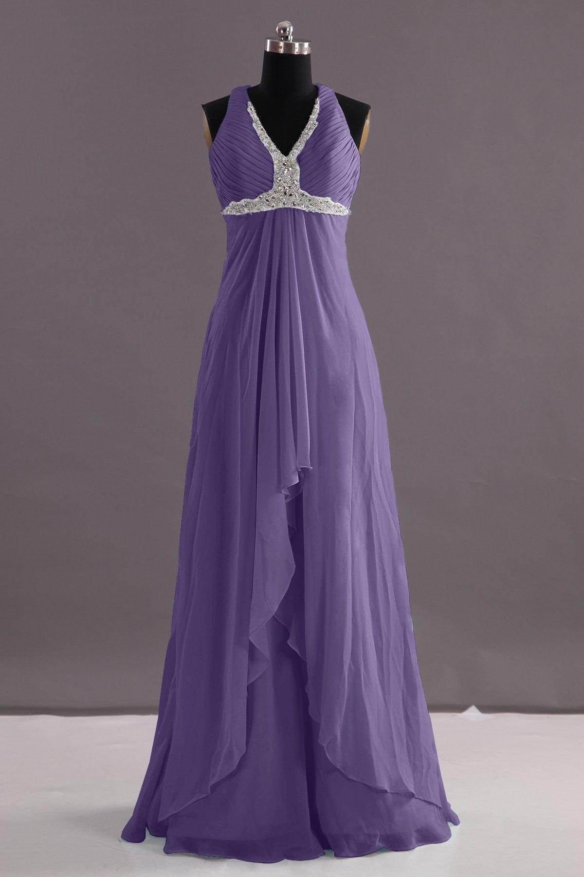 Sheath-Column Floor Length Chiffon Evening Dress COEF14001
