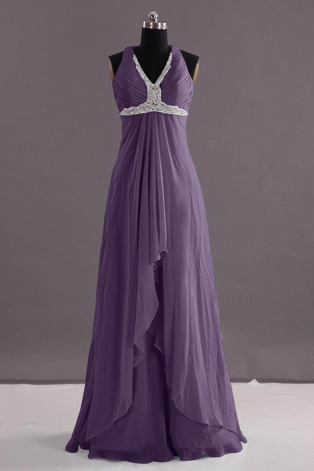 Sheath-Column Floor Length Chiffon Evening Dress COEF14001