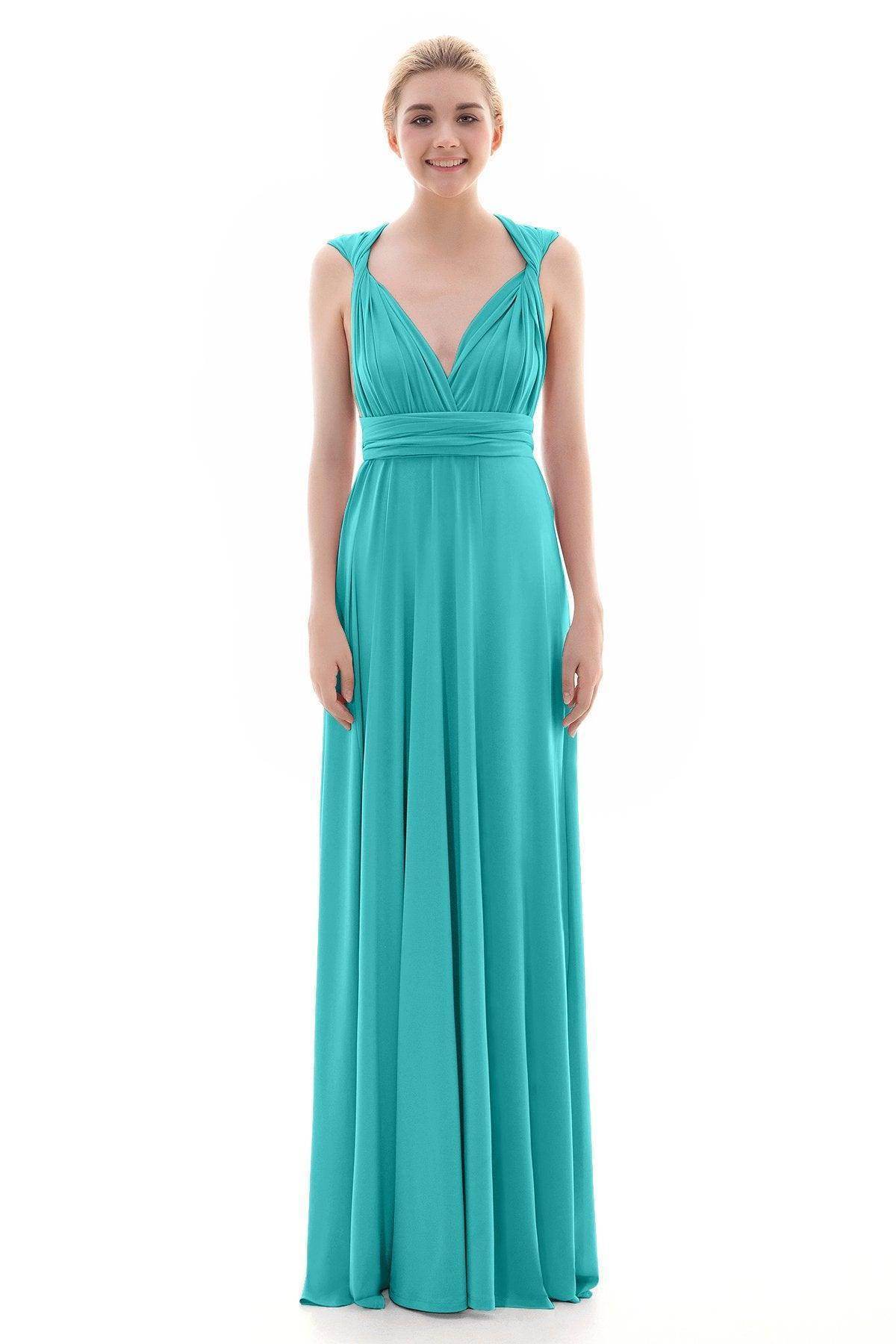 Sheath Floor Length Knitted Bridesmaid Dress COEF16001