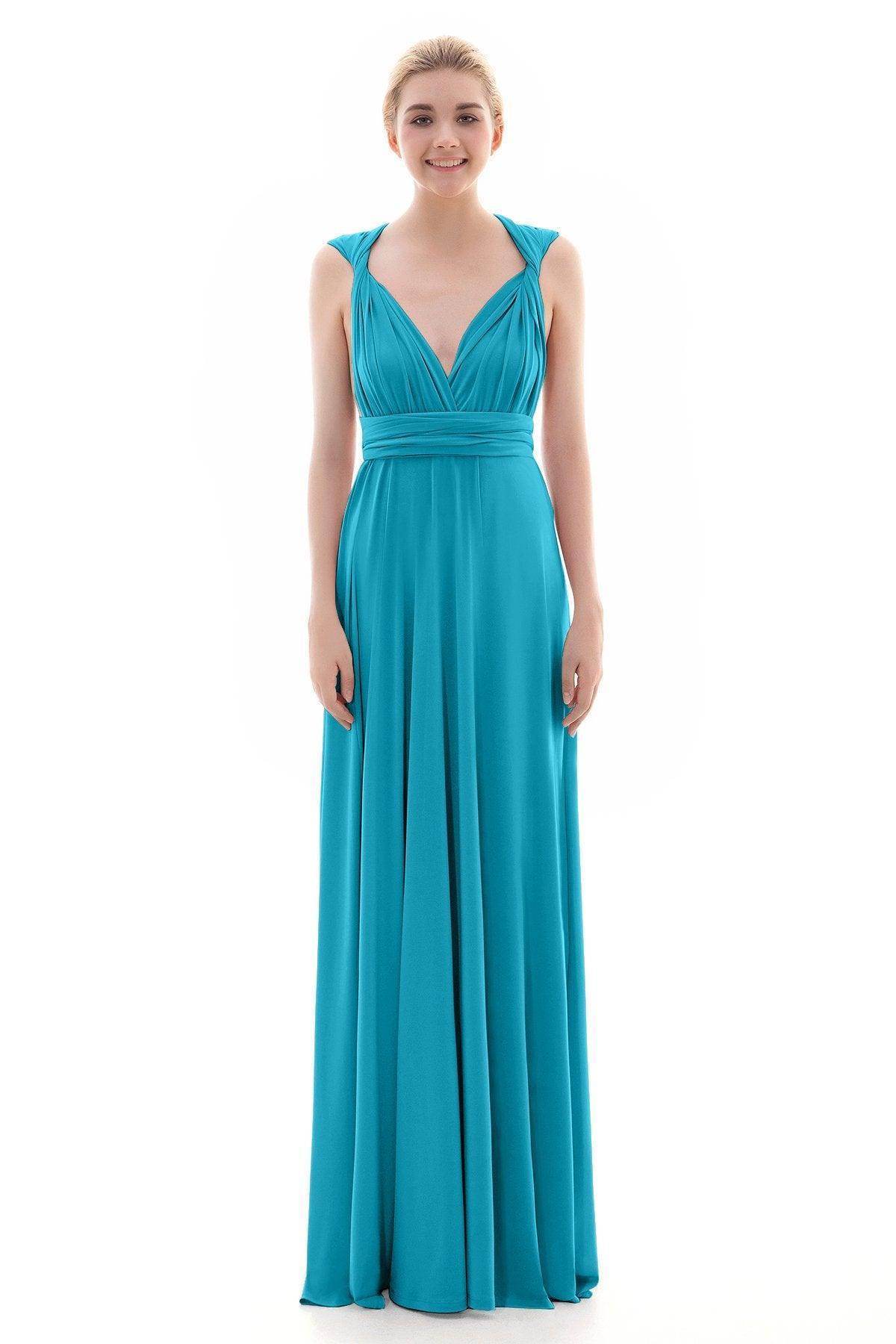 Sheath Floor Length Knitted Bridesmaid Dress COEF16001