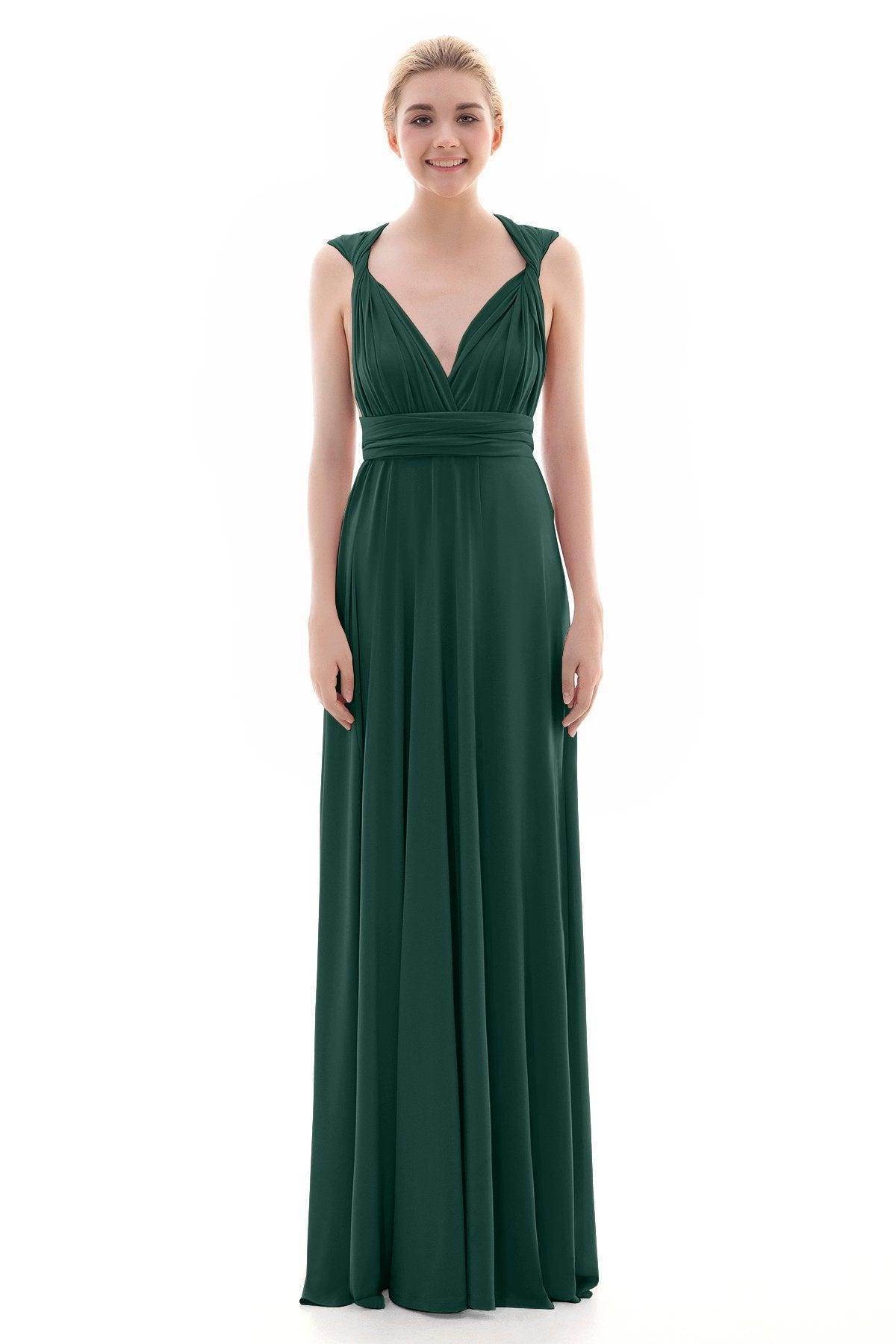 Sheath Floor Length Knitted Bridesmaid Dress COEF16001