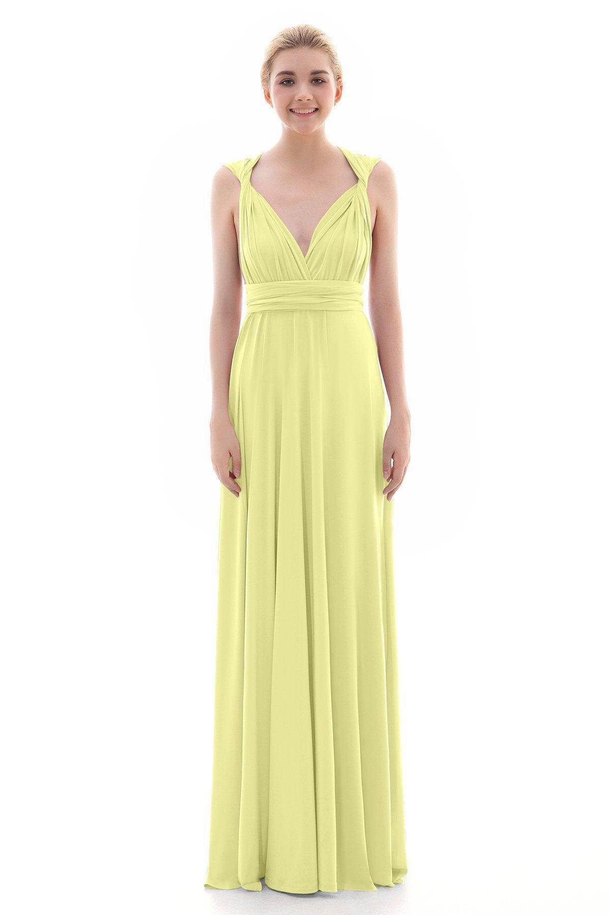 Sheath Floor Length Knitted Bridesmaid Dress COEF16001