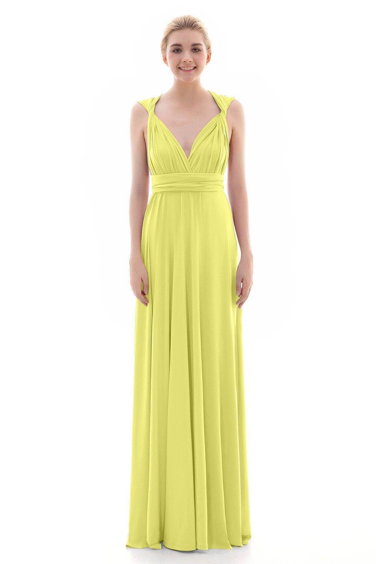 Sheath Floor Length Knitted Bridesmaid Dress COEF16001