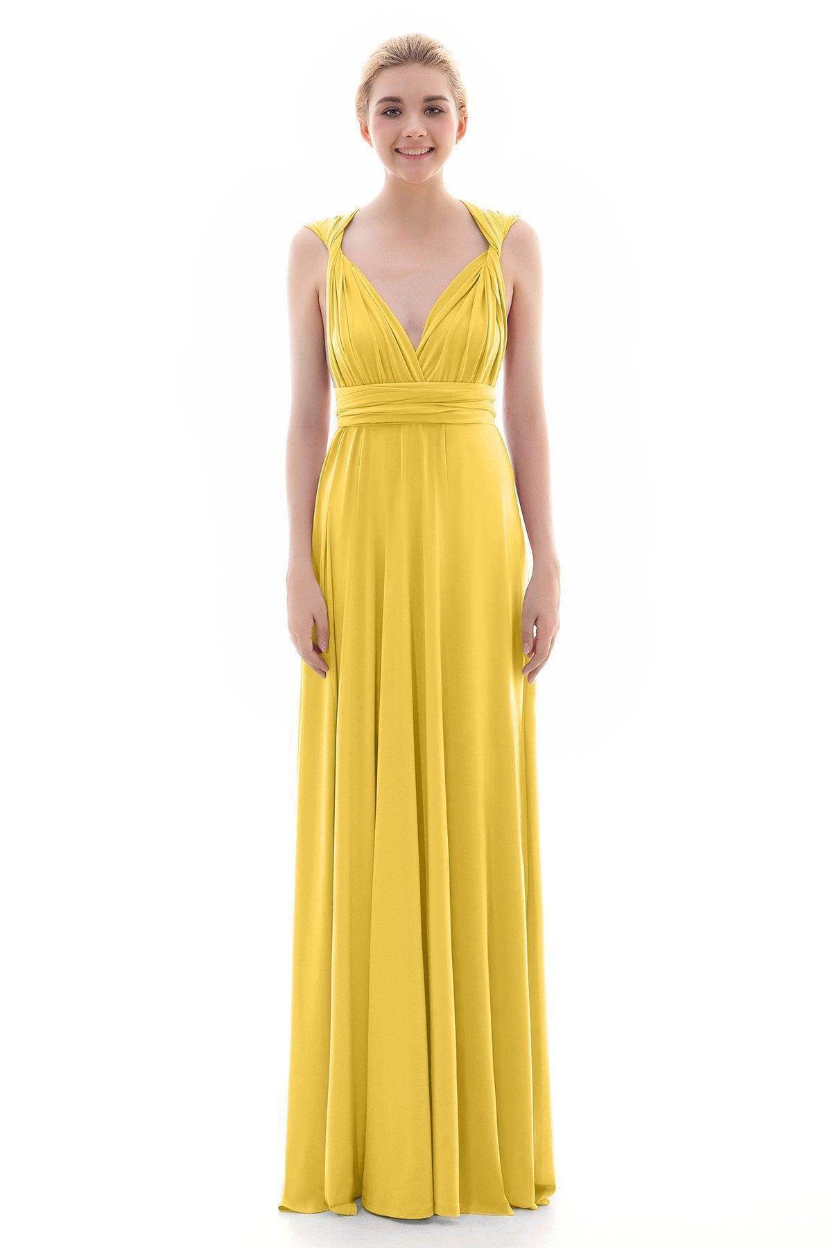 Sheath Floor Length Knitted Bridesmaid Dress COEF16001